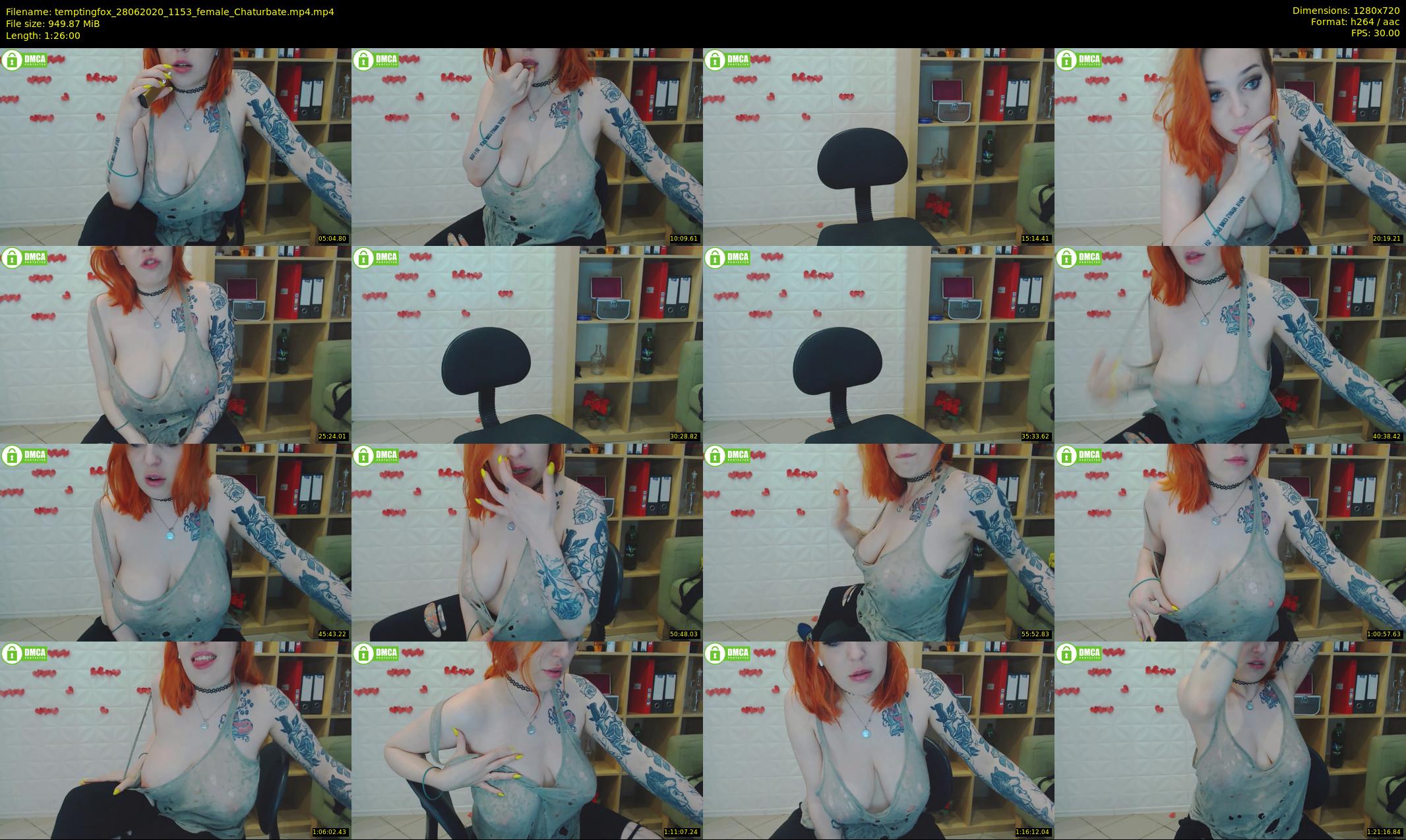 temptingfox — 86 minute Chaturbate female cam show recording, 720p, Jun 28, 2020