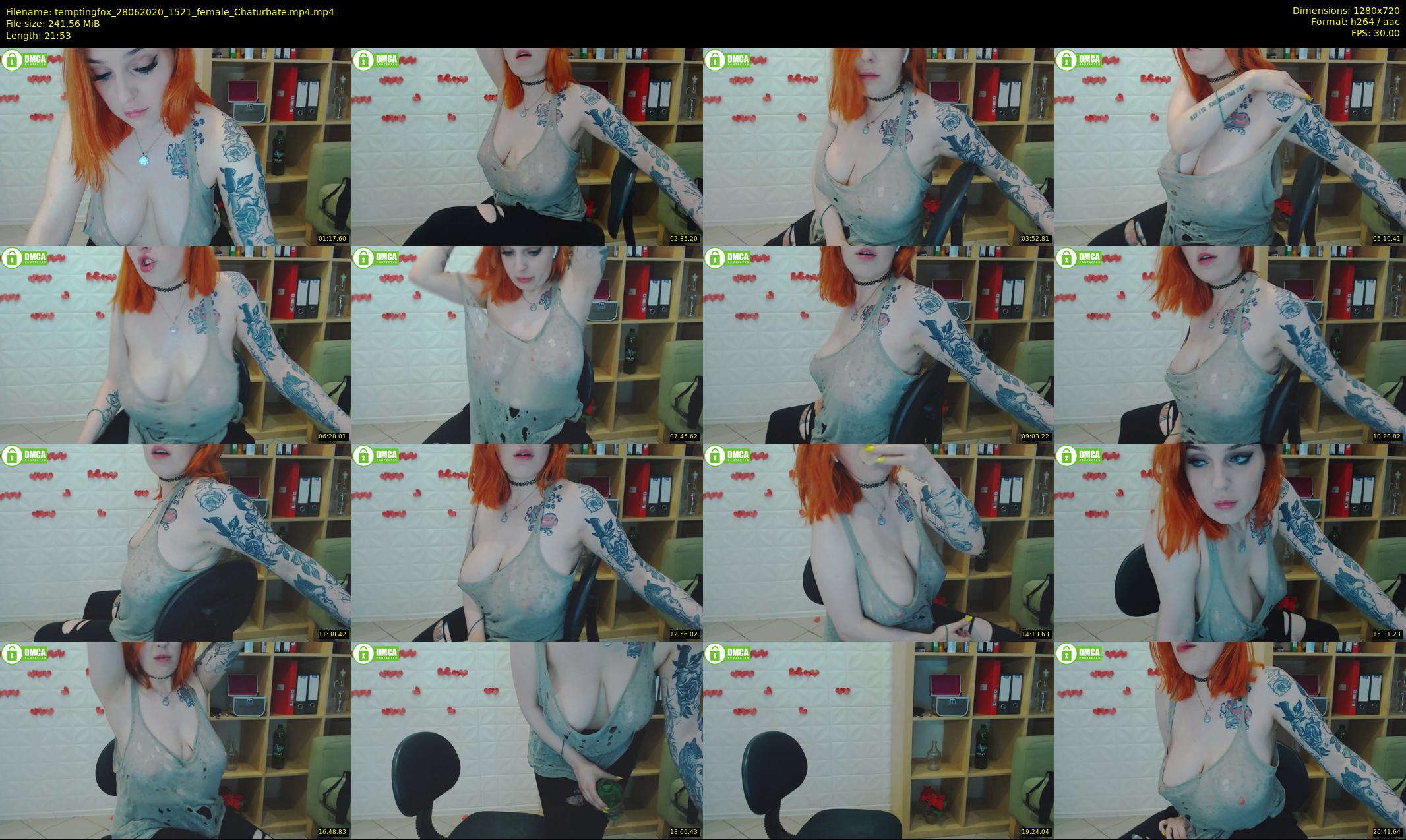 temptingfox — 22 minute Chaturbate female cam show recording, 720p, Jun 28, 2020