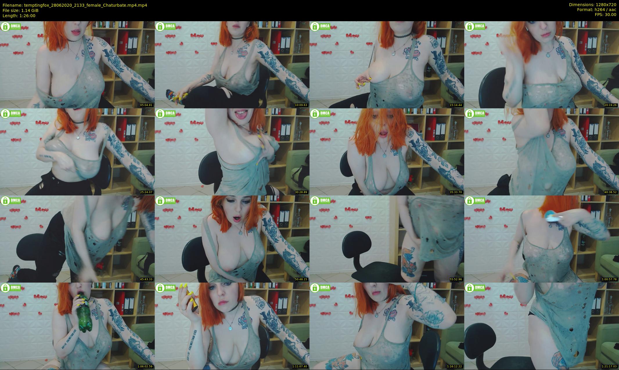 temptingfox — 86 minute Chaturbate female cam show recording, 720p, Jun 28, 2020