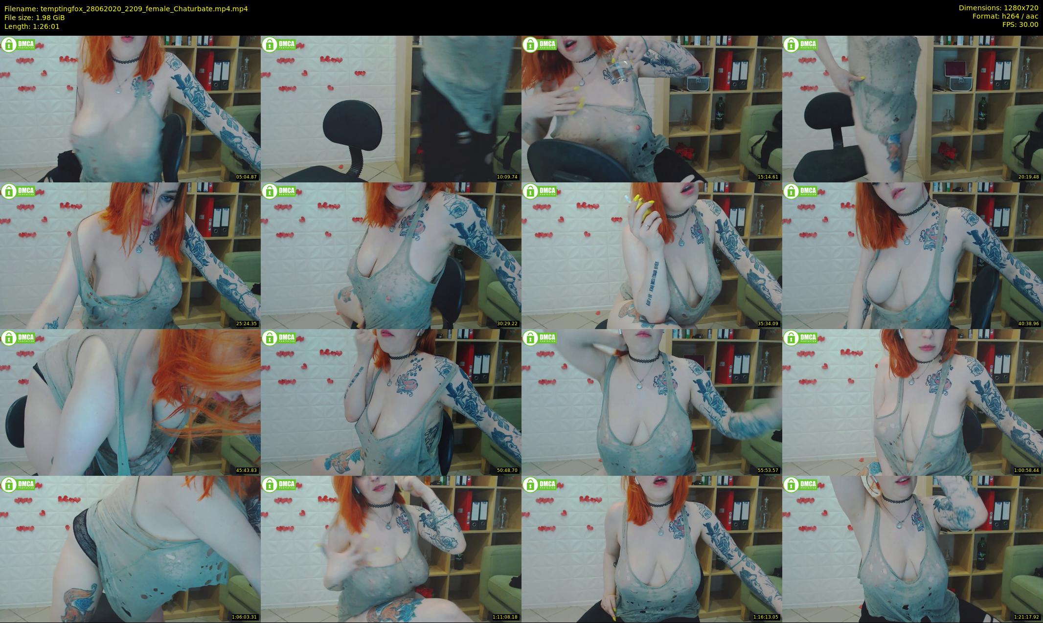 temptingfox — 87 minute Chaturbate female cam show recording, 720p, Jun 28, 2020