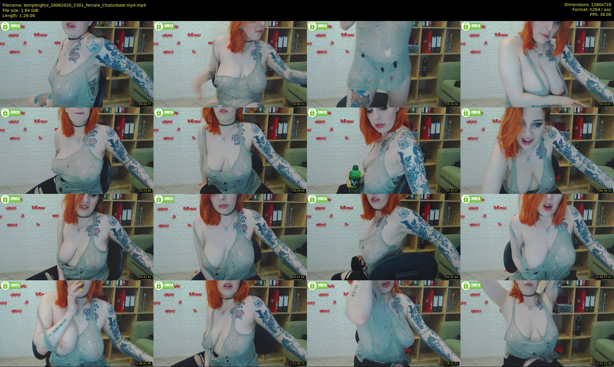 temptingfox — 86 minute Chaturbate female cam show recording, 720p, Jun 28, 2020