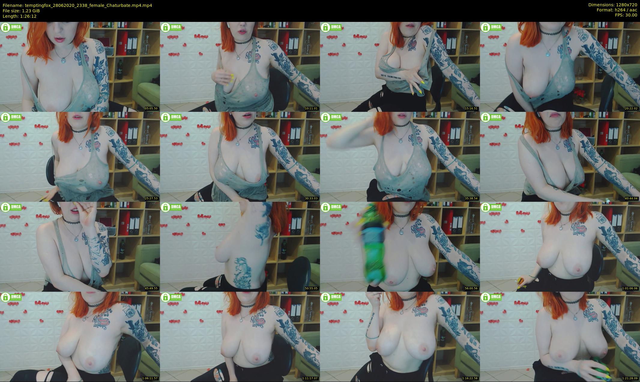 temptingfox — 87 minute Chaturbate female cam show recording, 720p, Jun 28, 2020