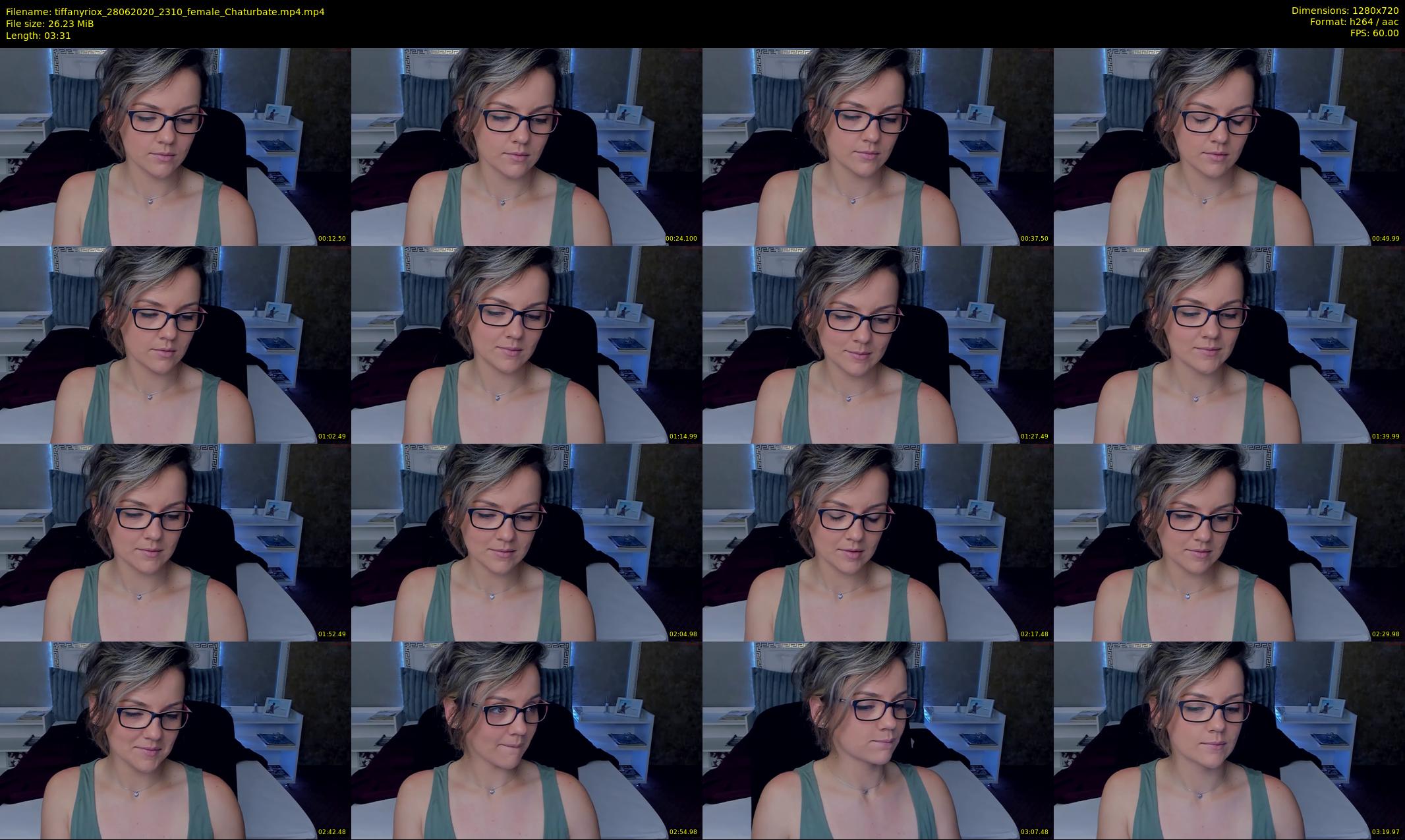 tiffanyriox — 4 minute Chaturbate female cam show recording, 720p, Jun 28, 2020