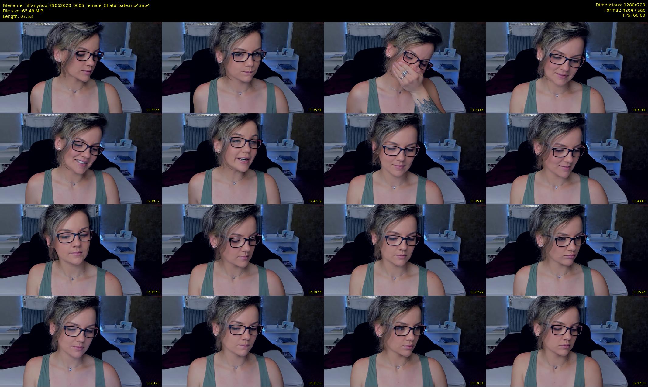 tiffanyriox — 8 minute Chaturbate female cam show recording, 720p, Jun 29, 2020