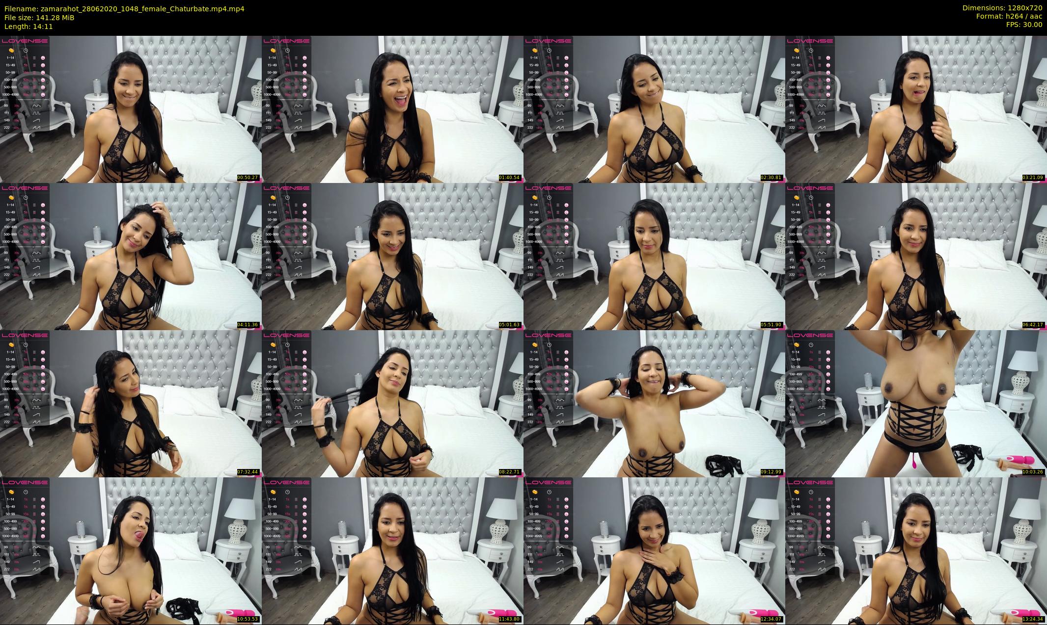 zamarahot — 15 minute Chaturbate female cam show recording, 720p, Jun 28, 2020