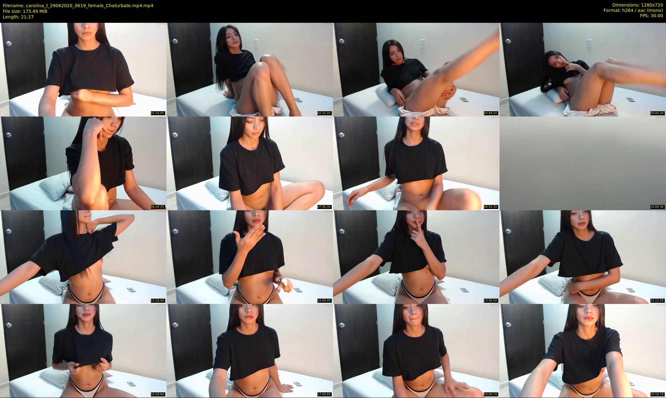 carolina_t — 22 minute Chaturbate female cam show recording, 720p, Jun 29, 2020