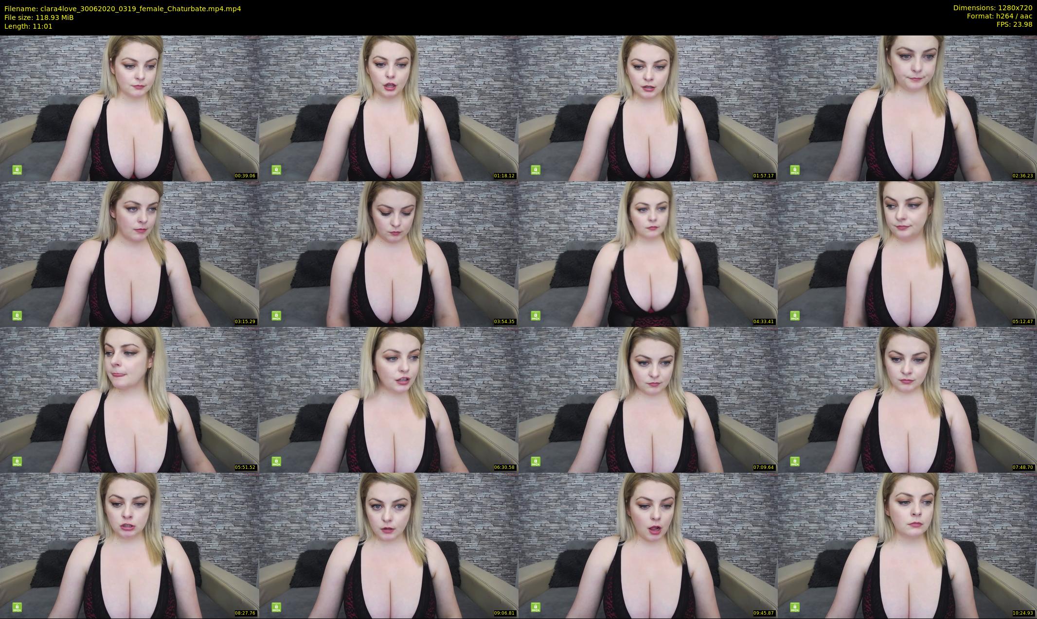 clara4love — 12 minute Chaturbate female cam show recording, 720p, Jun 30, 2020