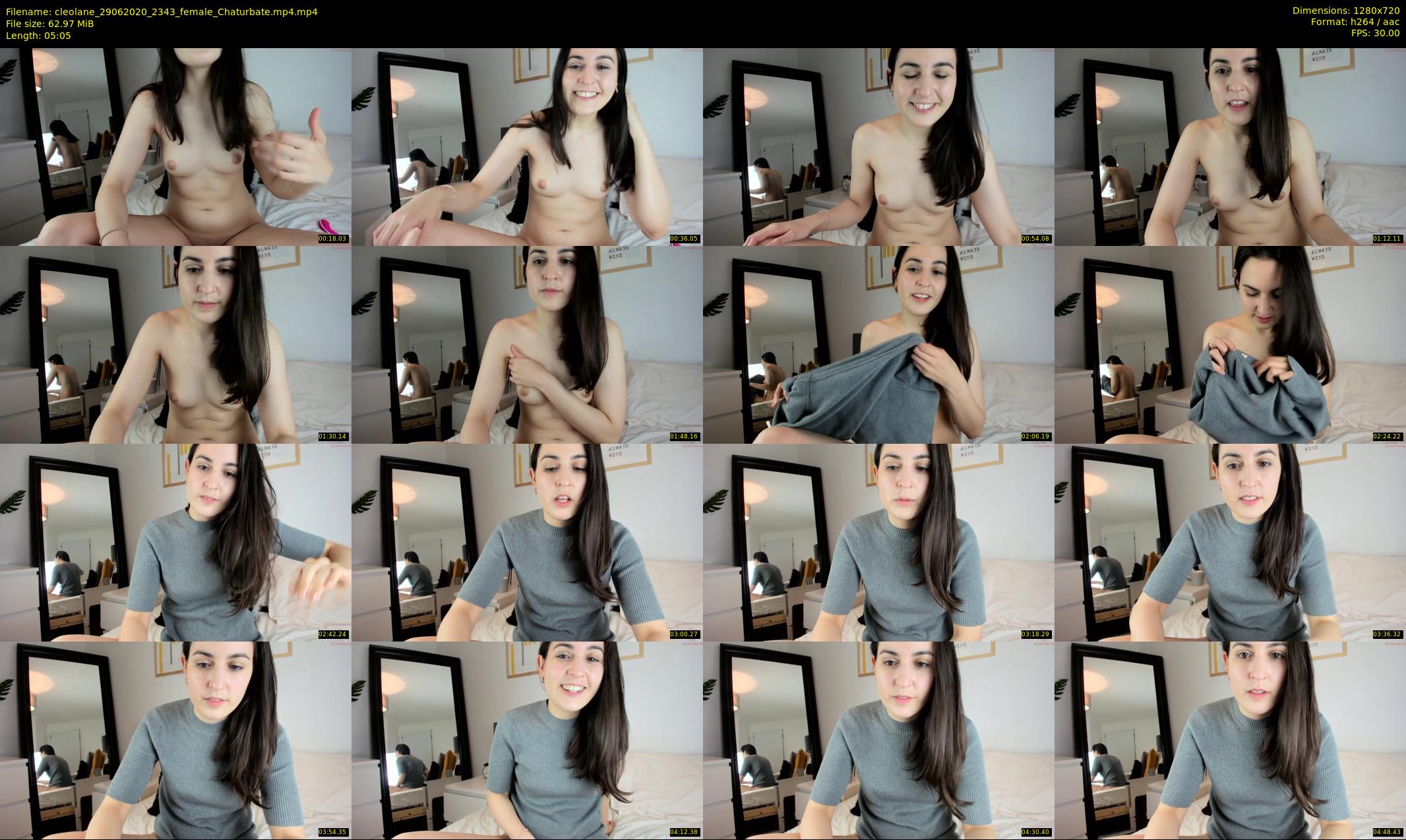 cleolane — 6 minute Chaturbate female cam show recording, 720p, Jun 29, 2020