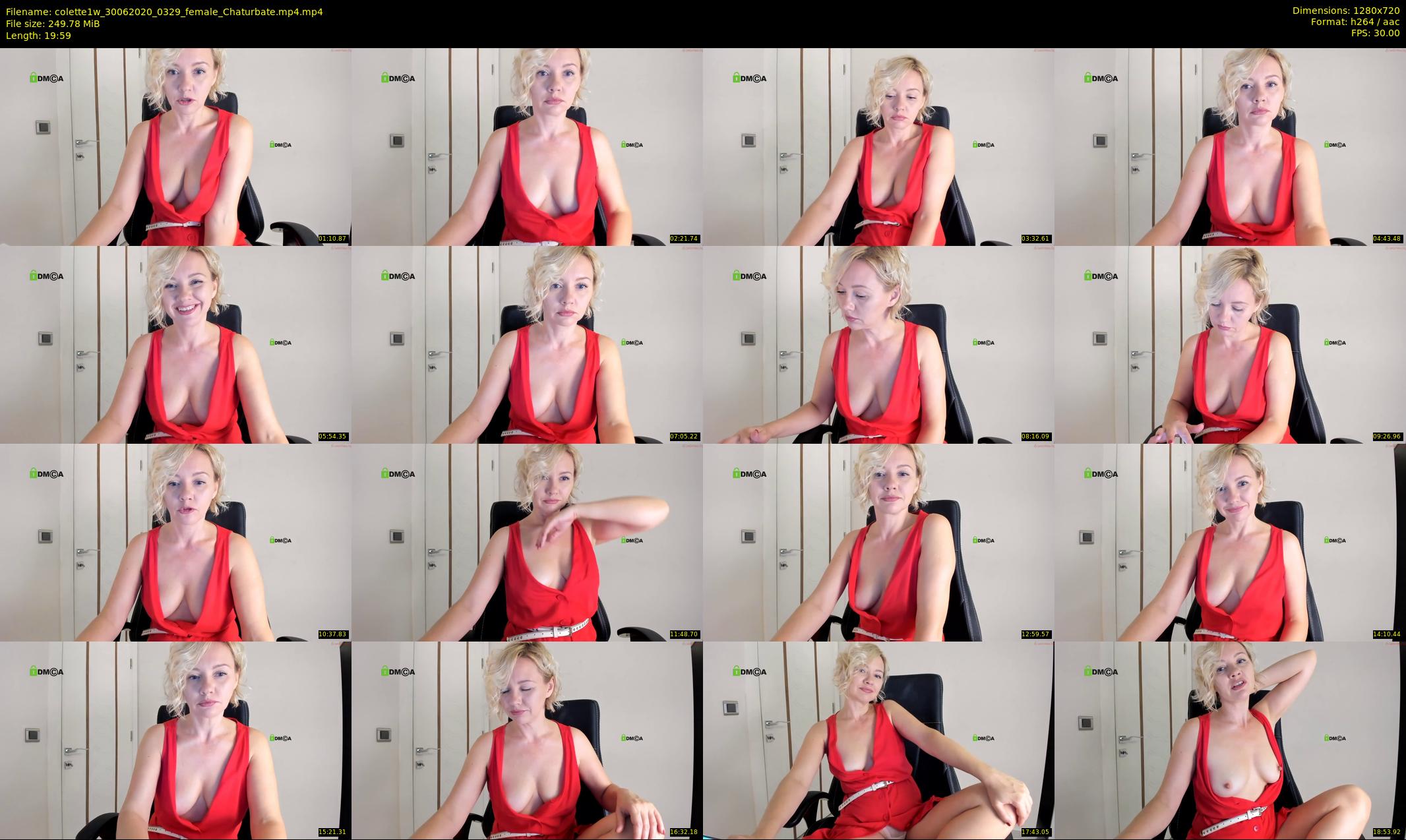 colette1w — 20 minute Chaturbate female cam show recording, 720p, Jun 30, 2020