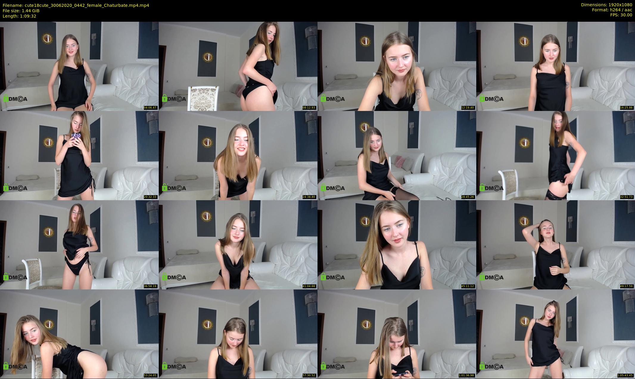 cute18cute — 70 minute Chaturbate female cam show recording, 1080p, Jun 30, 2020