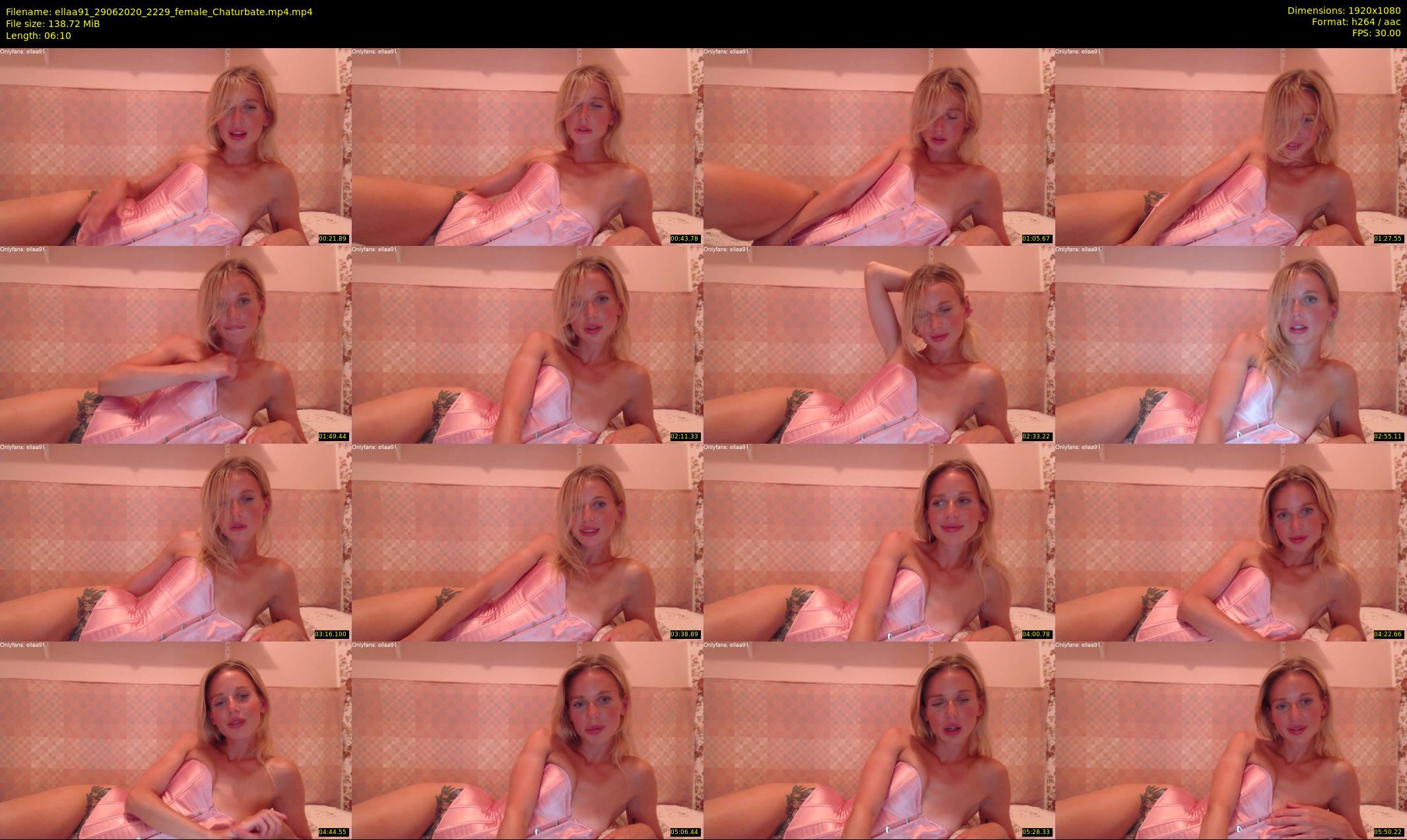 ellaa91 — 7 minute Chaturbate female cam show recording, 1080p, Jun 29, 2020