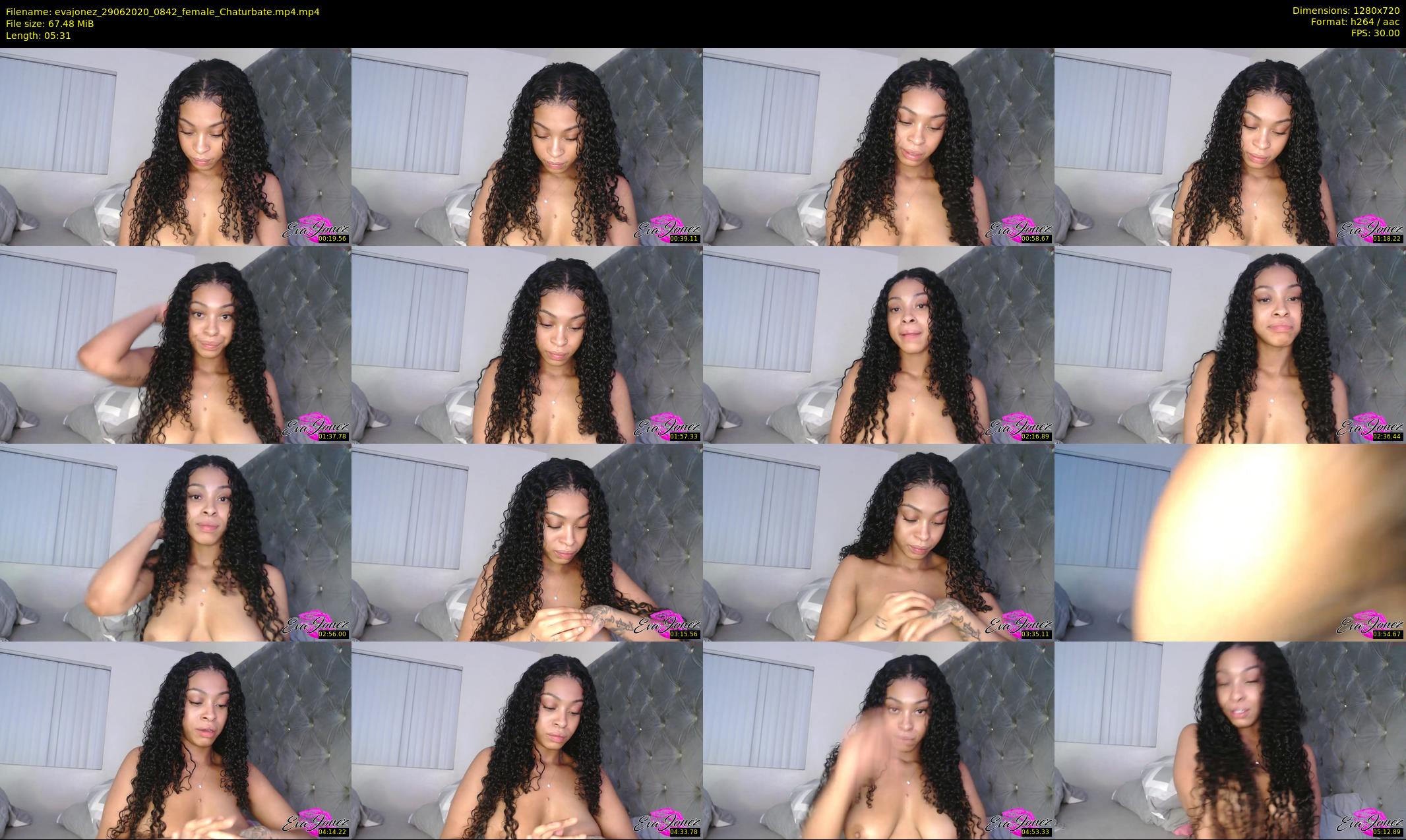evajonez — 6 minute Chaturbate female cam show recording, 720p, Jun 29, 2020