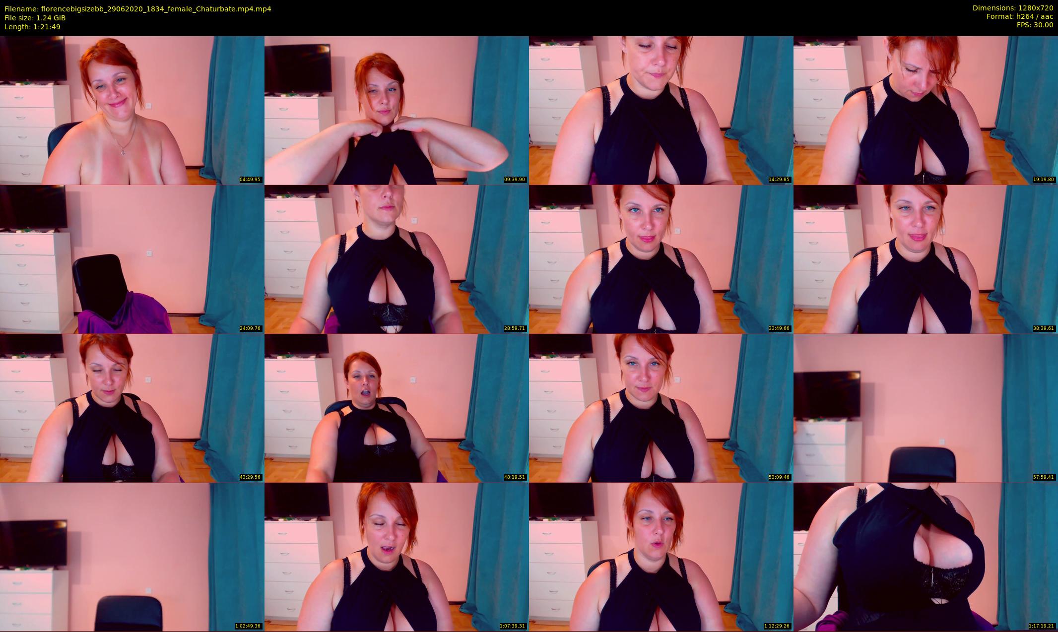 florencebigsizebb — 82 minute Chaturbate female cam show recording, 720p, Jun 29, 2020