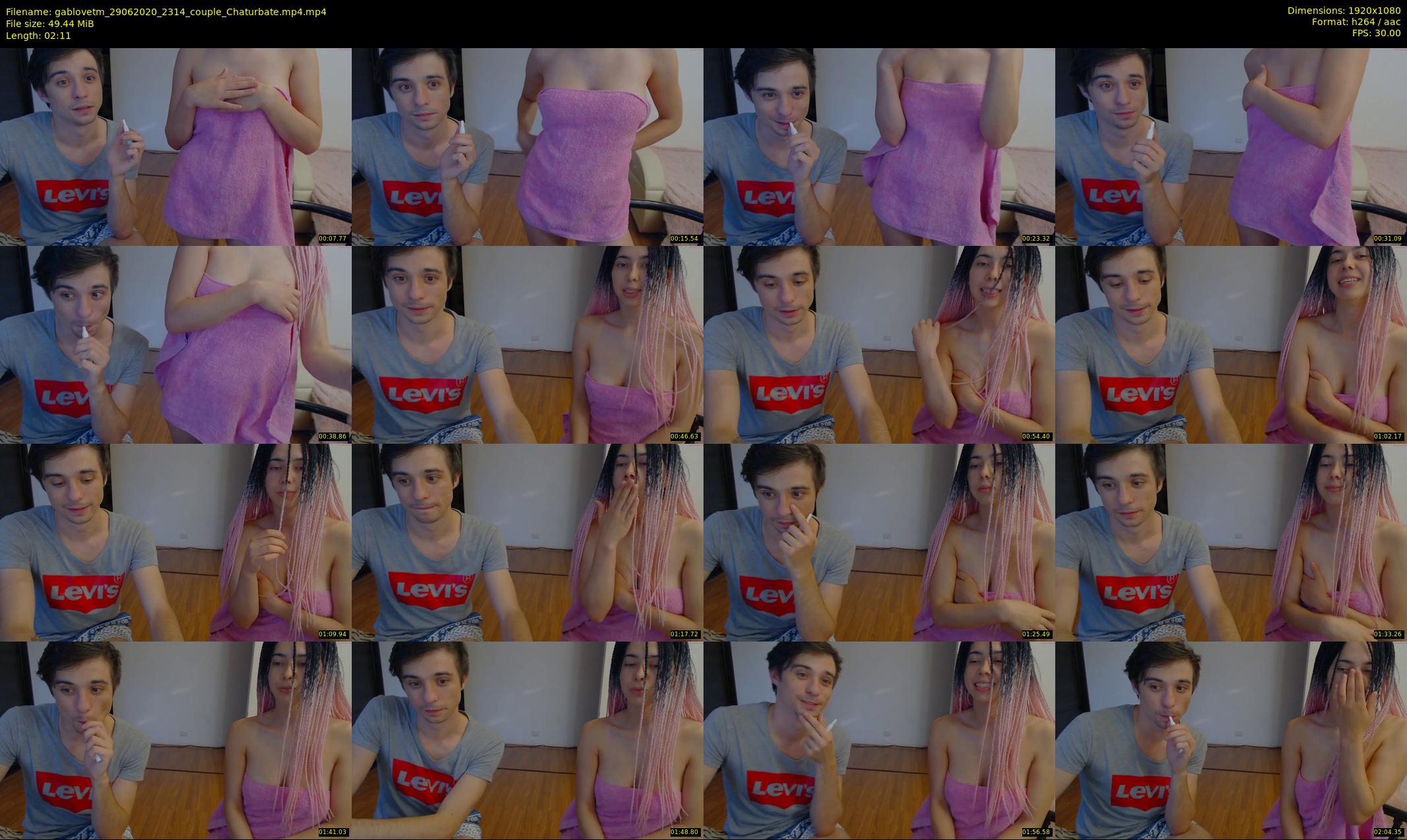 gablovetm — 3 minute Chaturbate couple cam show recording, 1080p, Jun 29, 2020