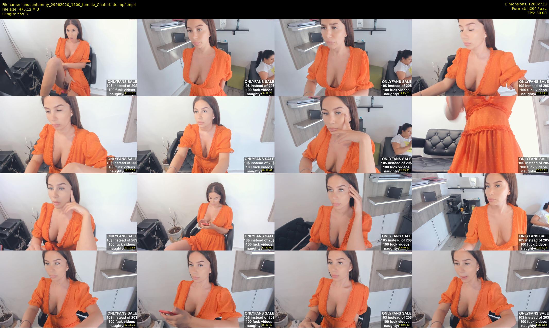 innocentemmy — 56 minute Chaturbate female cam show recording, 720p, Jun 29, 2020