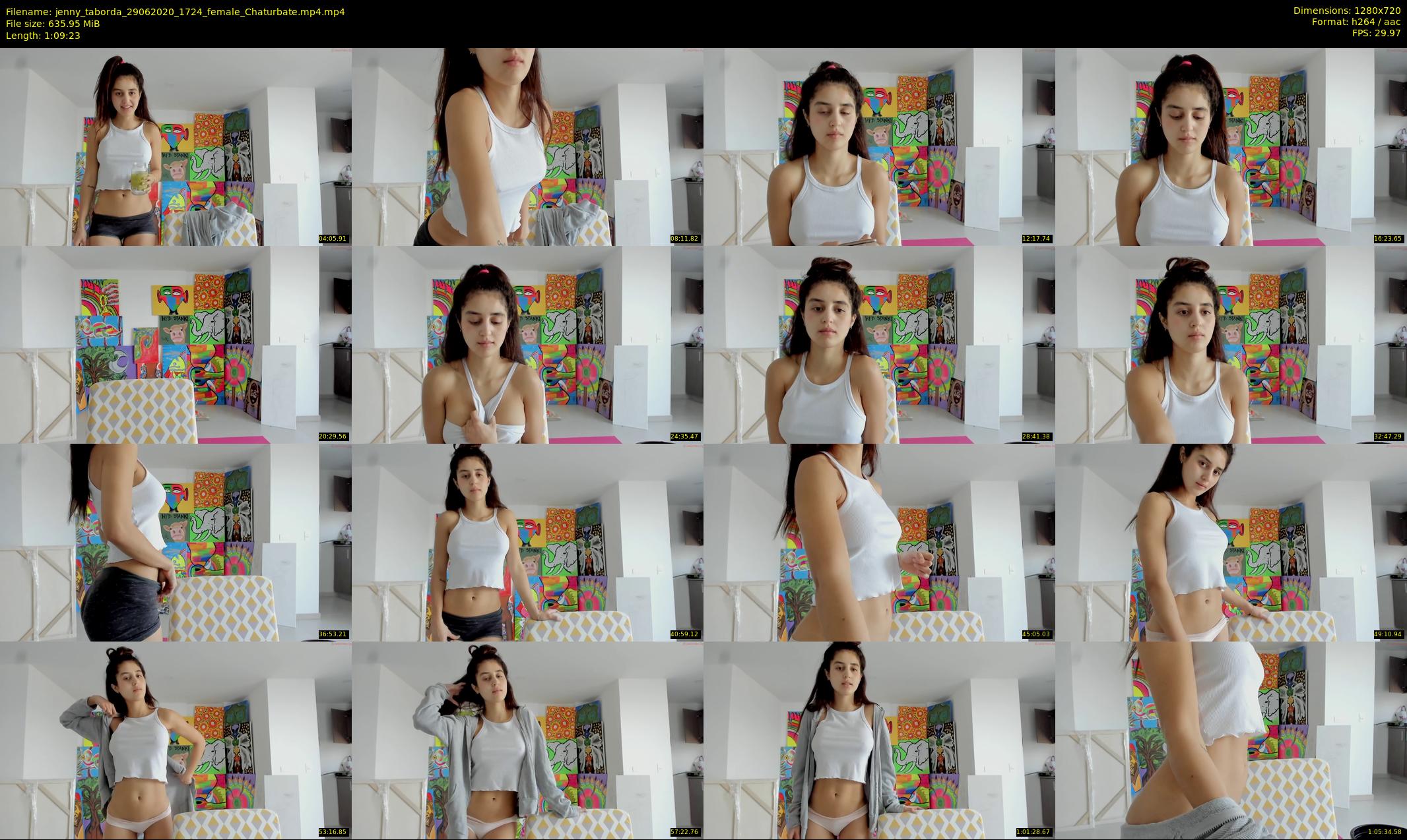 jenny_taborda — 70 minute Chaturbate female cam show recording, 720p, Jun 29, 2020