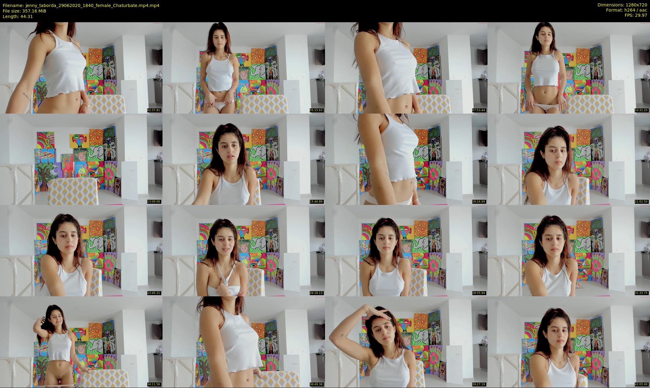 jenny_taborda — 45 minute Chaturbate female cam show recording, 720p, Jun 29, 2020