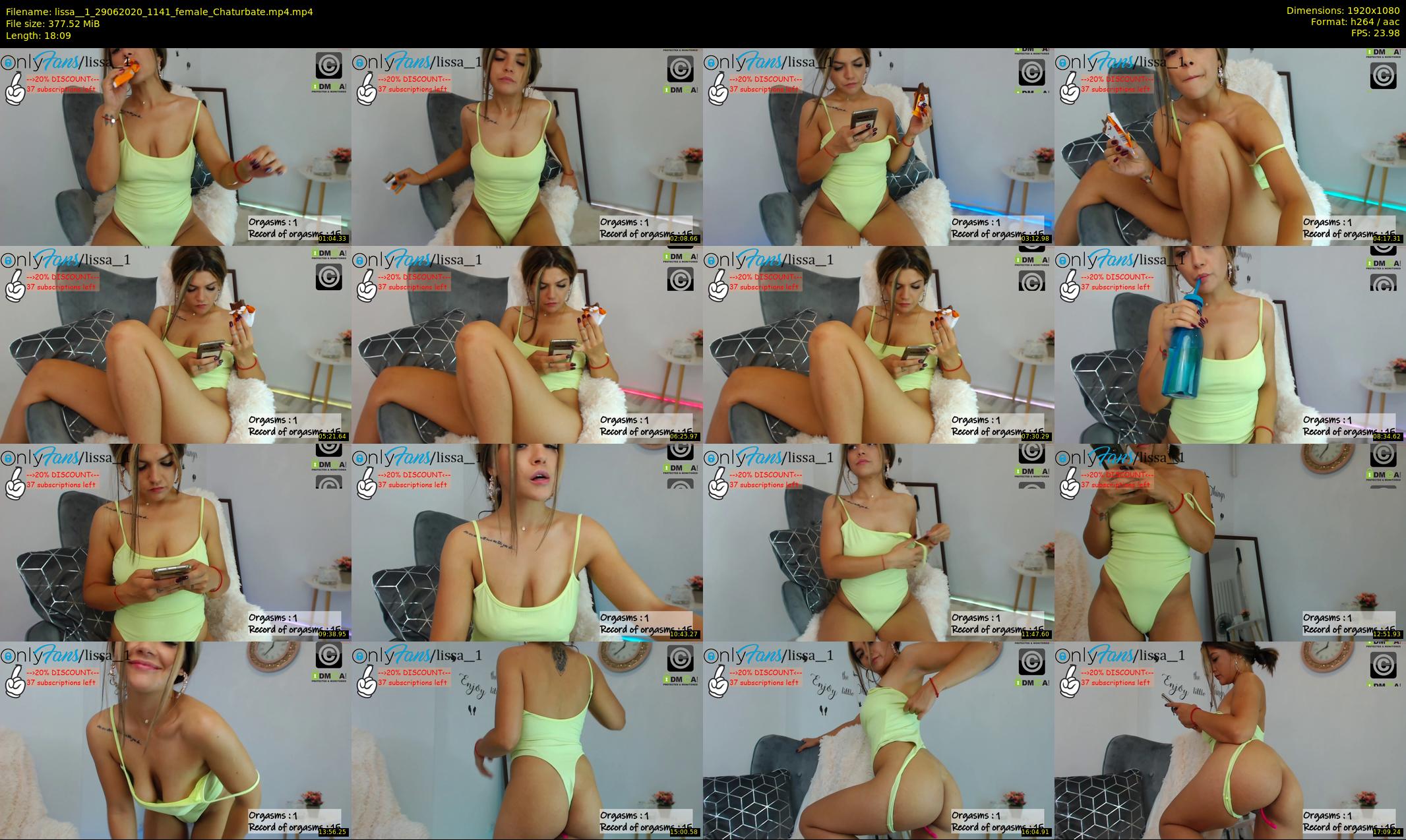 lissa__1 — 19 minute Chaturbate female cam show recording, 1080p, Jun 29, 2020