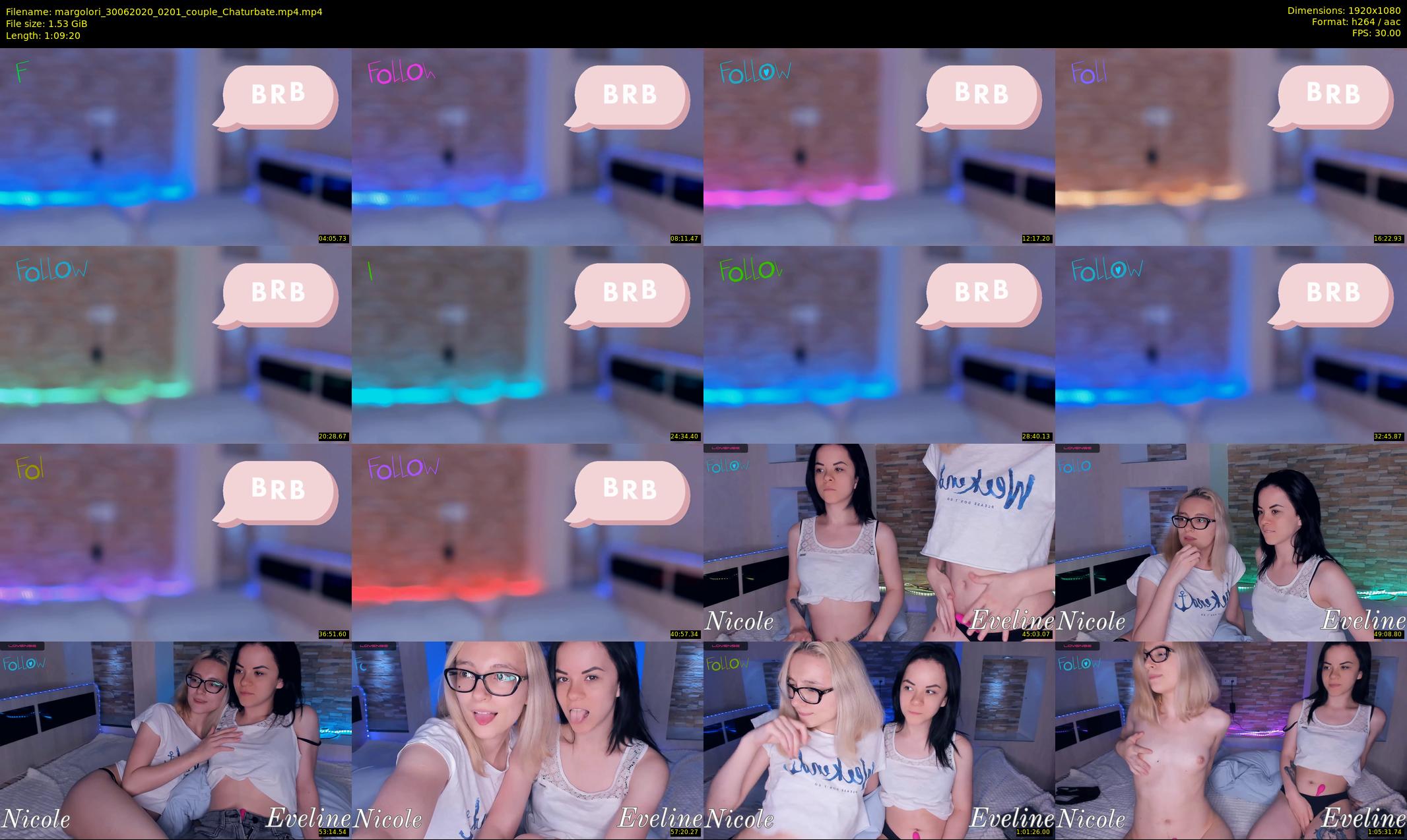 margolori — 70 minute Chaturbate couple cam show recording, 1080p, Jun 30, 2020