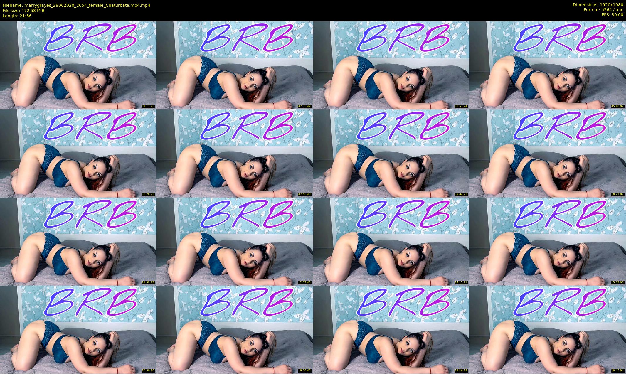 marrygrayes — 22 minute Chaturbate female cam show recording, 1080p, Jun 29, 2020