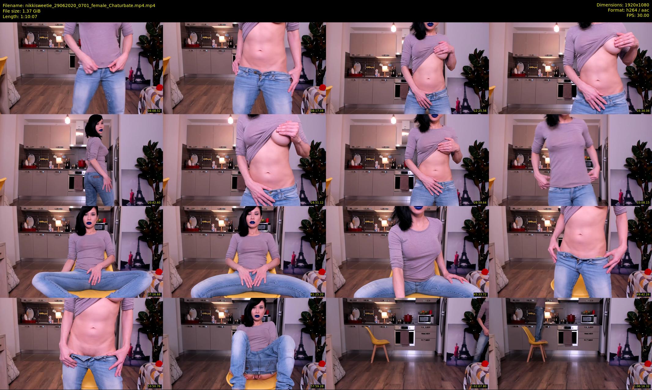 nikkisweetie — 71 minute Chaturbate female cam show recording, 1080p, Jun 29, 2020