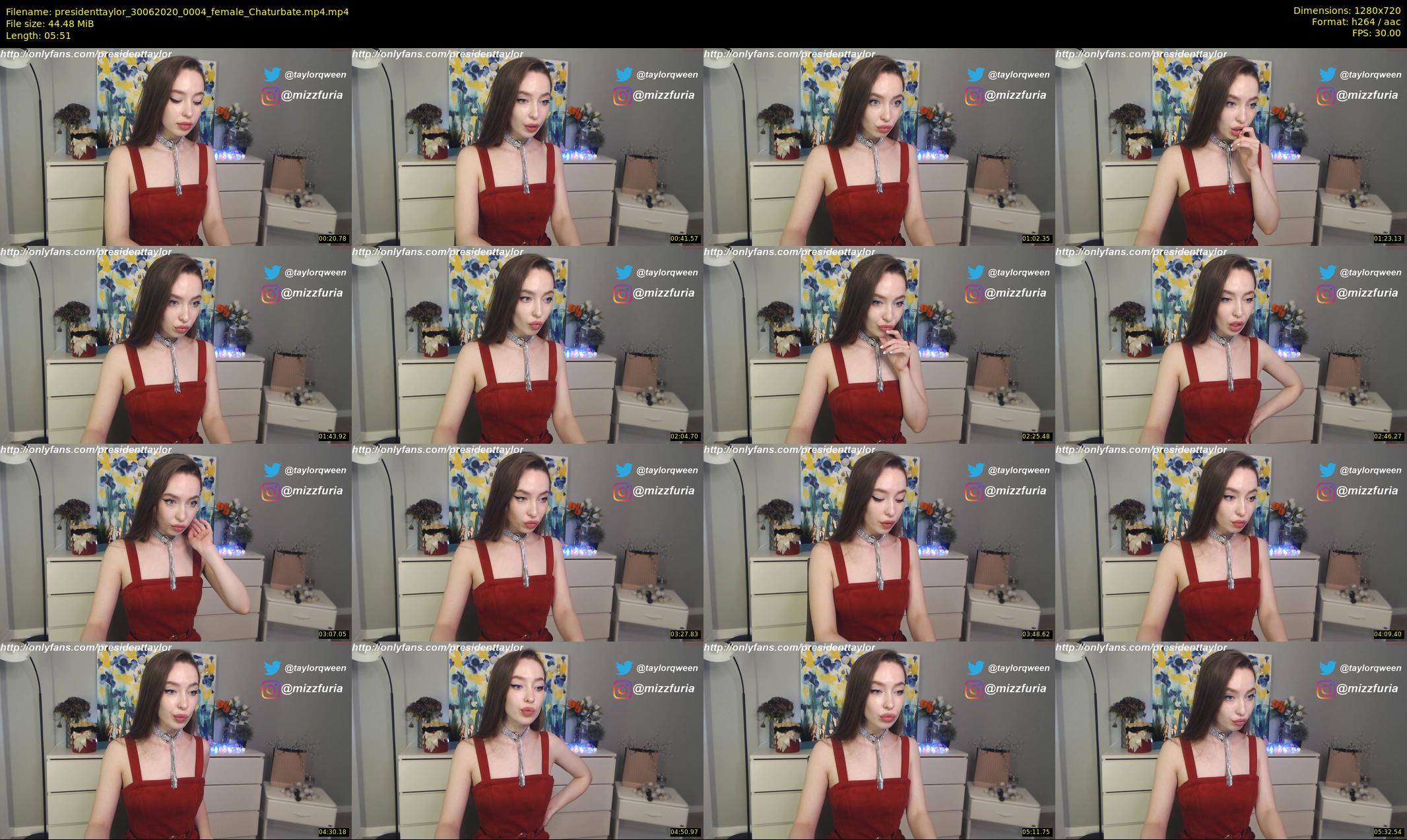 presidenttaylor — 6 minute Chaturbate female cam show recording, 720p, Jun 30, 2020
