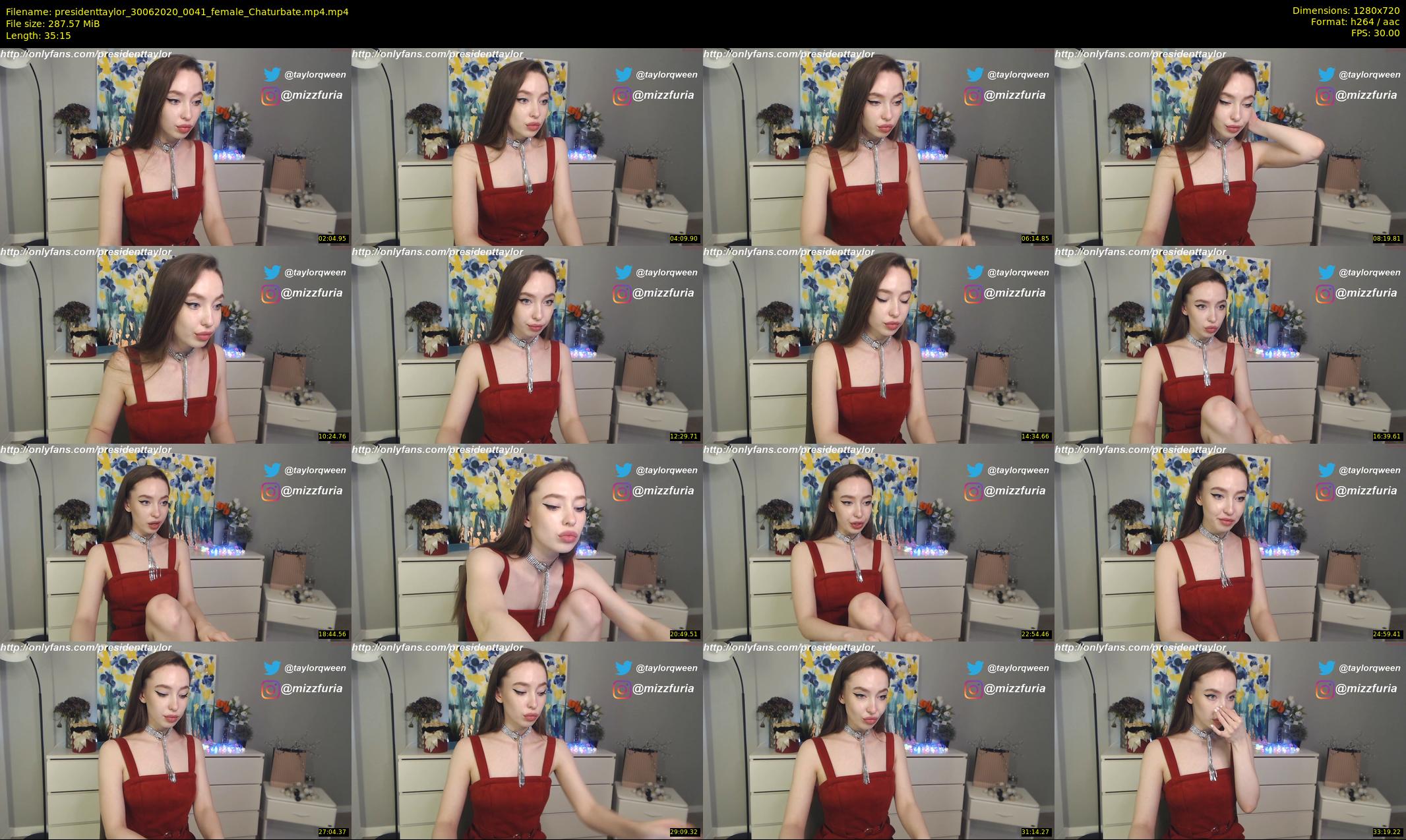 presidenttaylor — 36 minute Chaturbate female cam show recording, 720p, Jun 30, 2020