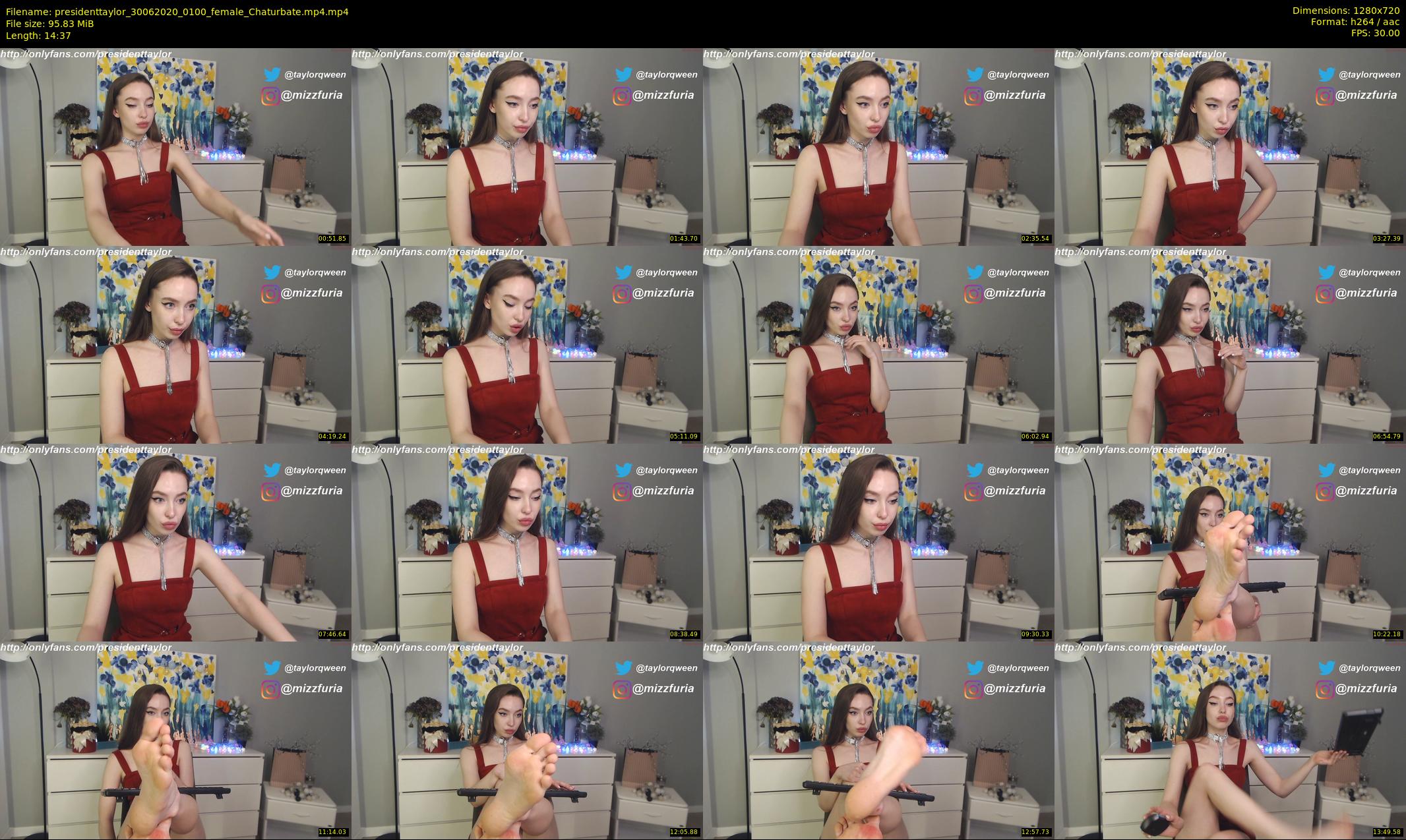 presidenttaylor — 15 minute Chaturbate female cam show recording, 720p, Jun 30, 2020