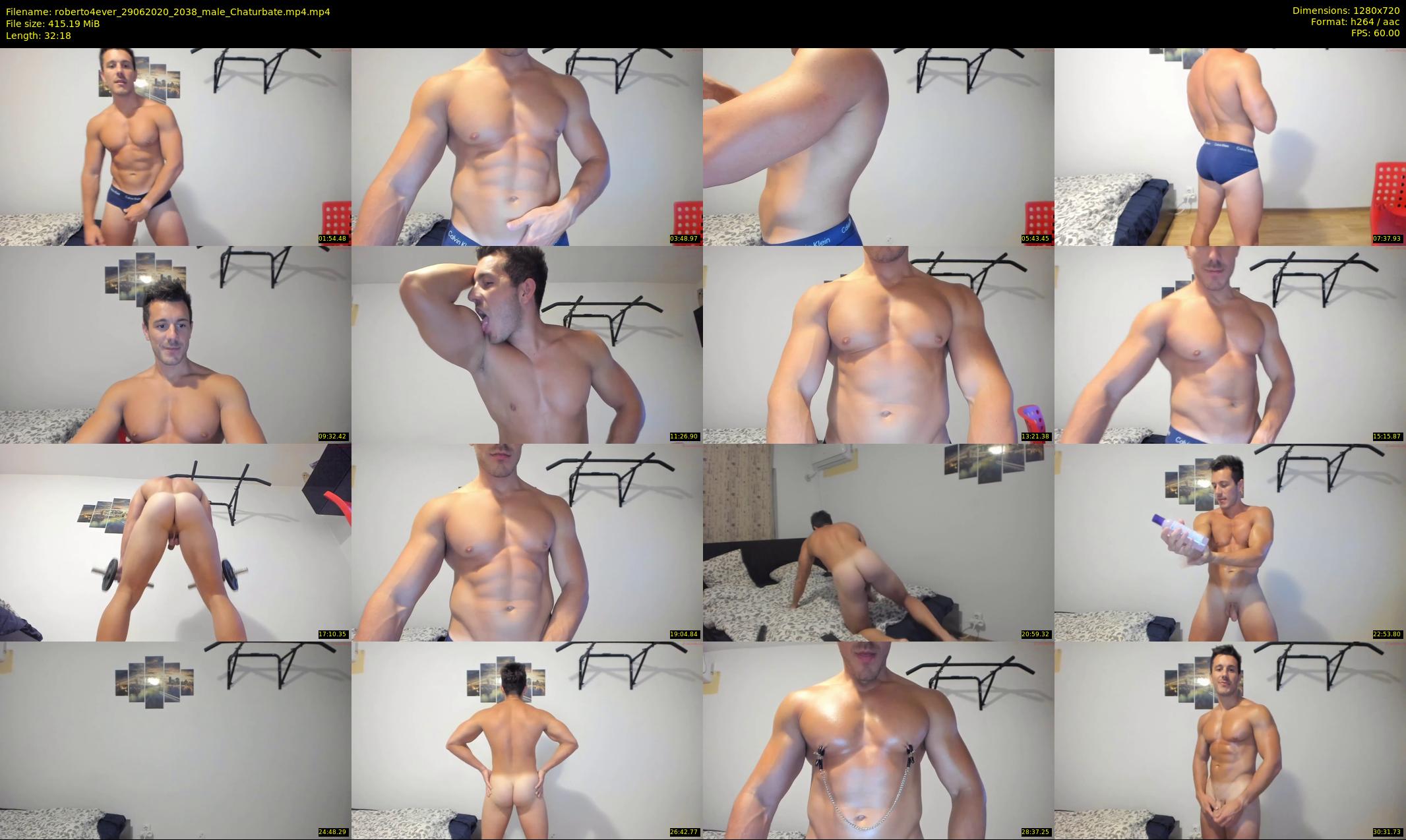 roberto4ever — 33 minute Chaturbate male cam show recording, 720p, Jun 29, 2020