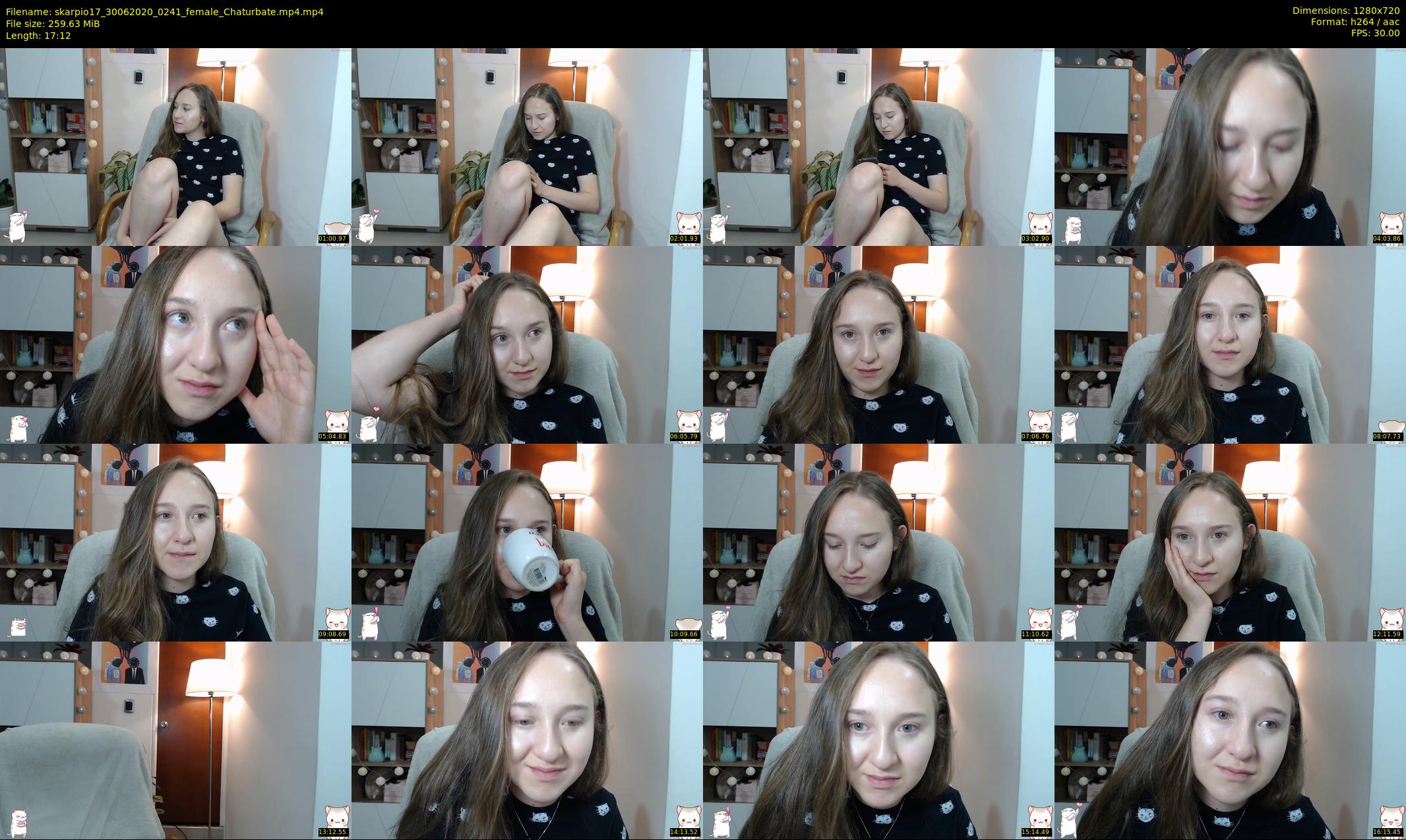 skarpio17 — 18 minute Chaturbate female cam show recording, 720p, Jun 30, 2020