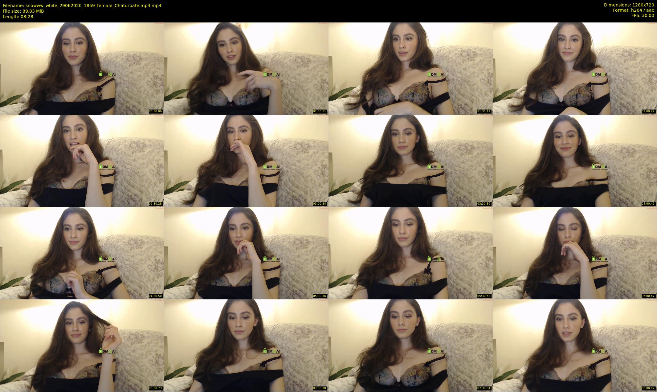 snowww_white — 9 minute Chaturbate female cam show recording, 720p, Jun 29, 2020