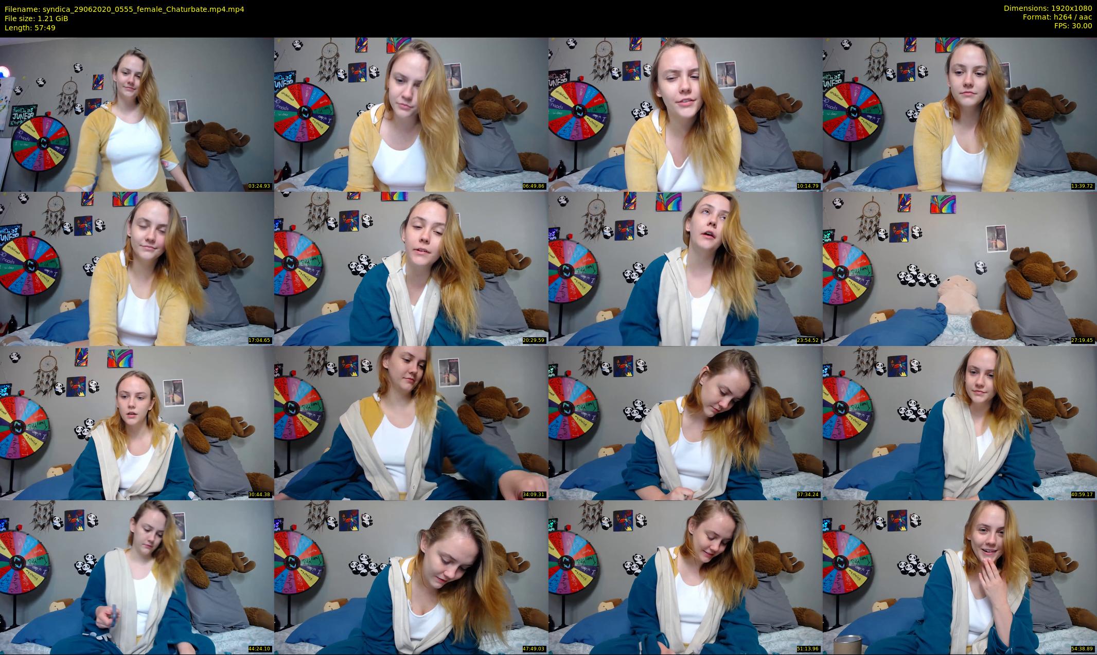 syndica — 58 minute Chaturbate female cam show recording, 1080p, Jun 29, 2020