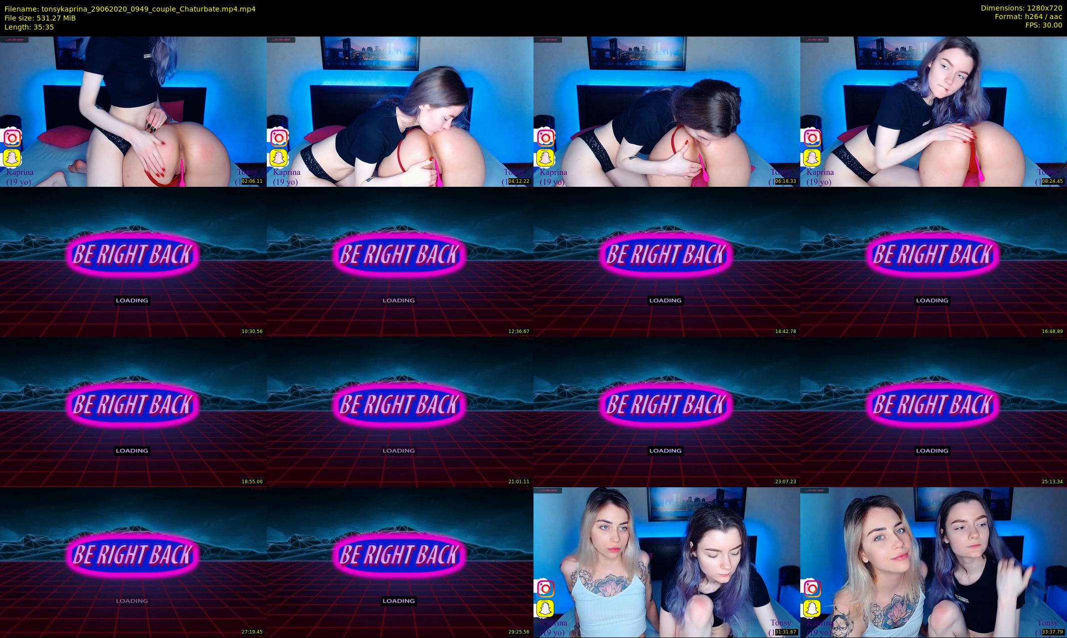 tonsykaprina — 36 minute Chaturbate couple cam show recording, 720p, Jun 29, 2020