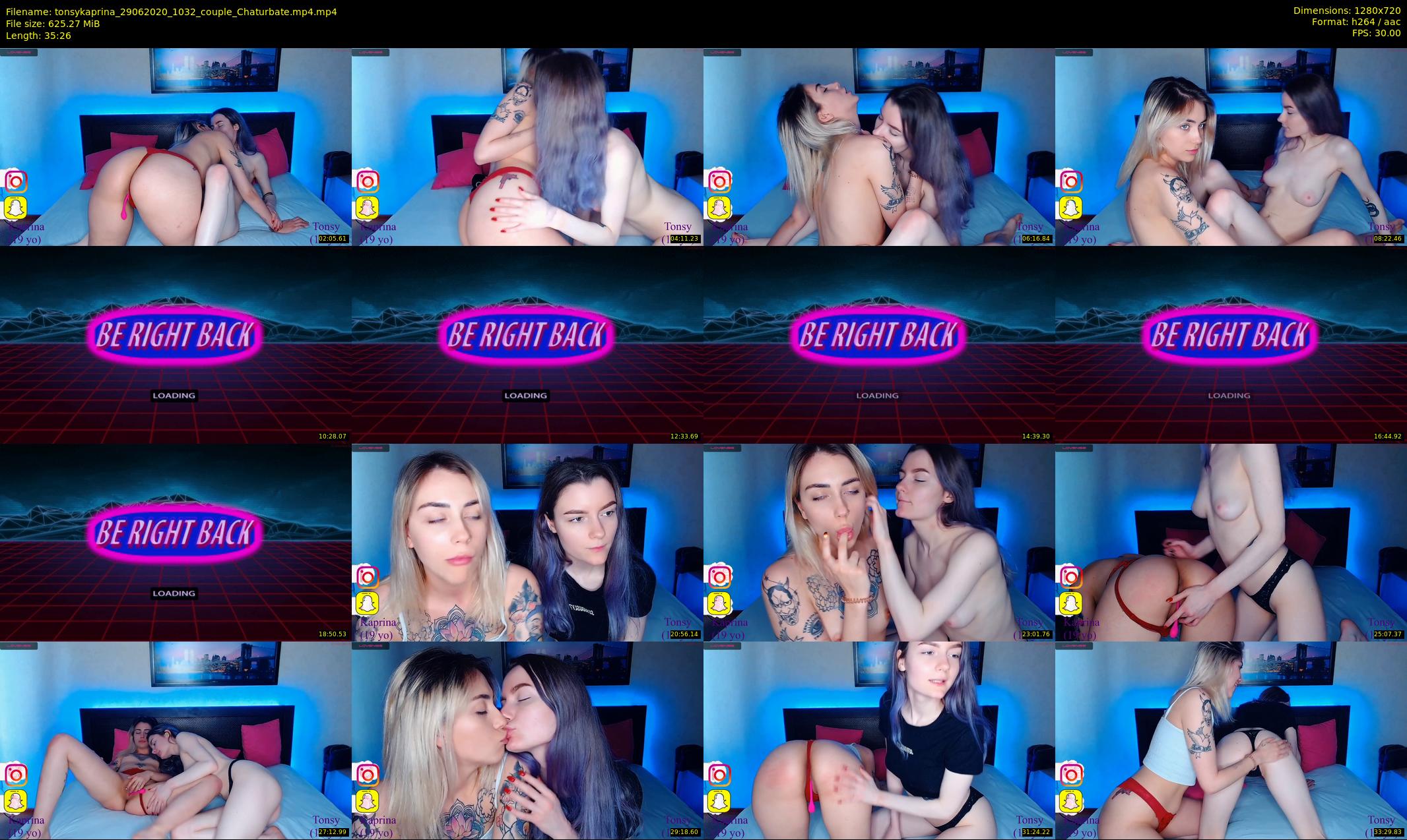 tonsykaprina — 36 minute Chaturbate couple cam show recording, 720p, Jun 29, 2020