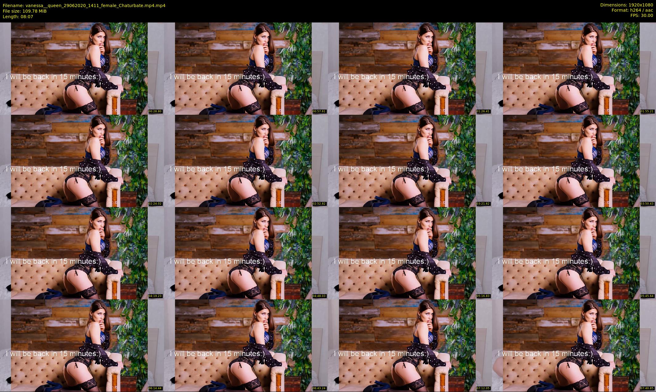 vanessa__queen — 9 minute Chaturbate female cam show recording, 1080p, Jun 29, 2020