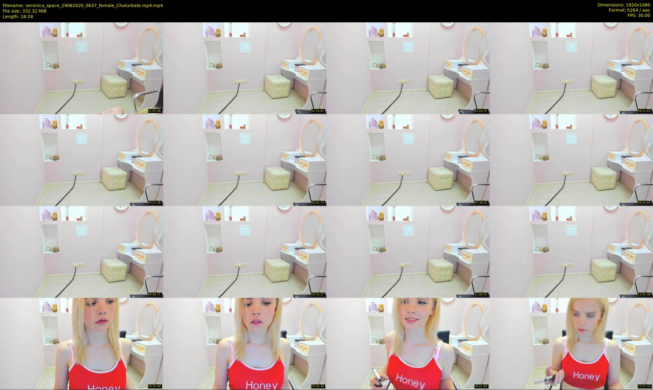veronica_space — 19 minute Chaturbate female cam show recording, 1080p, Jun 29, 2020