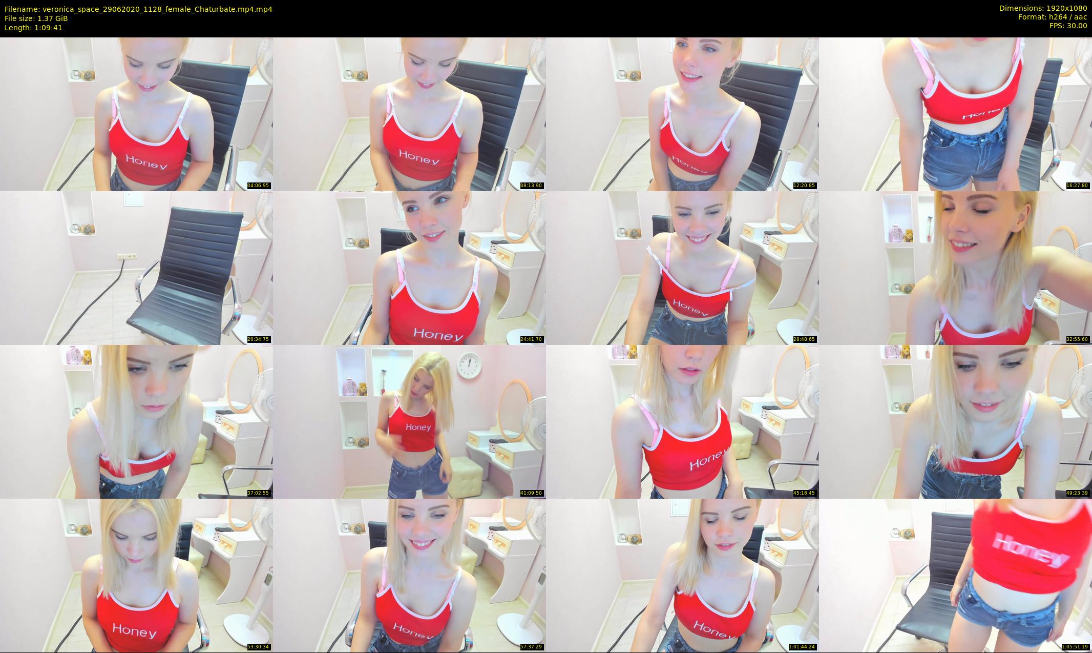 veronica_space — 70 minute Chaturbate female cam show recording, 1080p, Jun 29, 2020