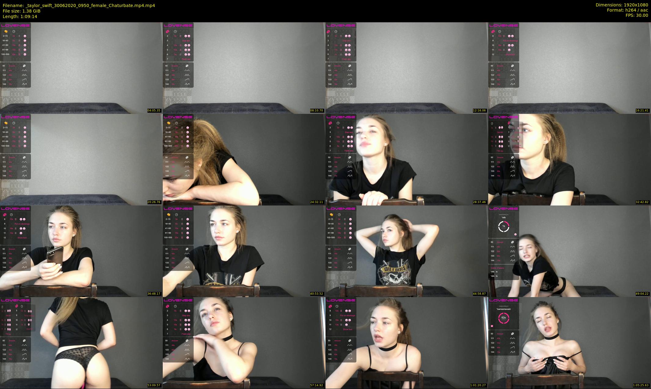 _taylor_swift — 70 minute Chaturbate female cam show recording, 1080p, Jun 30, 2020