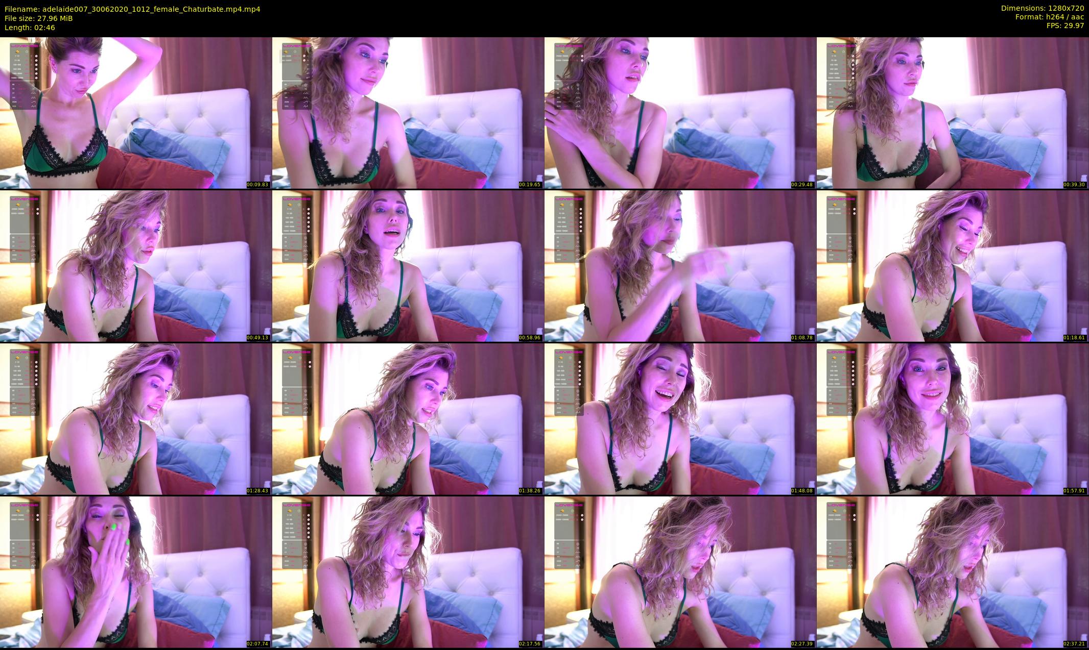 adelaide007 — 3 minute Chaturbate female cam show recording, 720p, Jun 30, 2020
