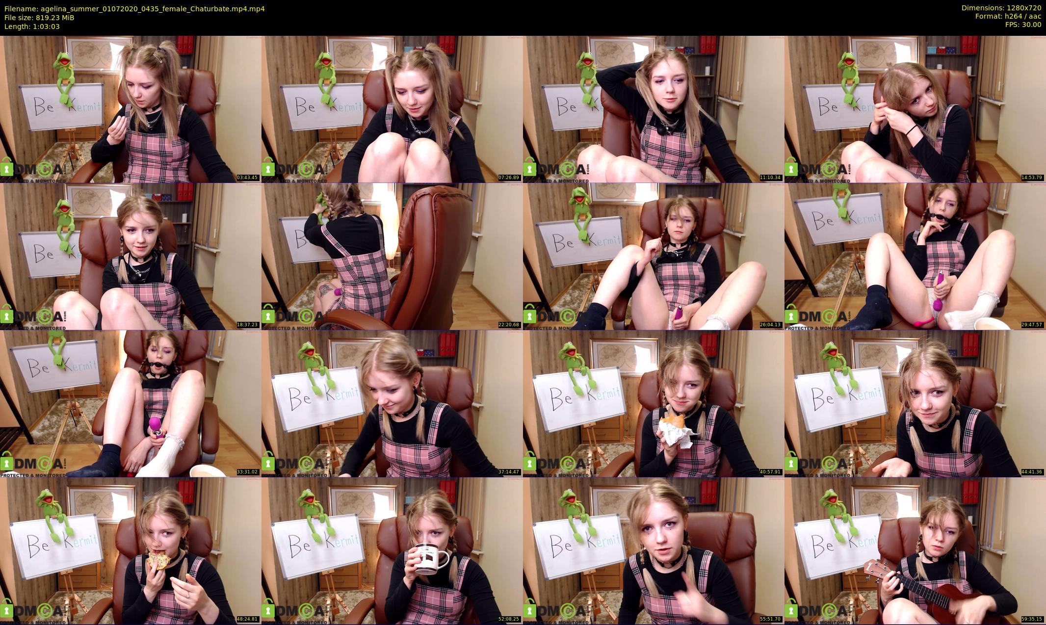 agelina_summer — 64 minute Chaturbate female cam show recording, 720p, Jul 1, 2020