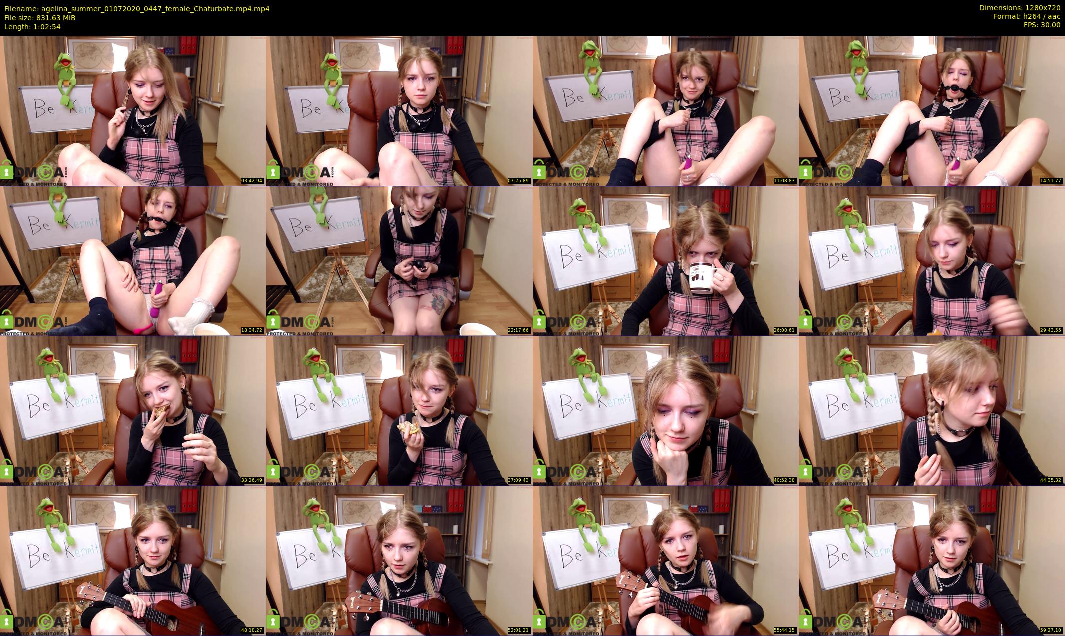 agelina_summer — 63 minute Chaturbate female cam show recording, 720p, Jul 1, 2020