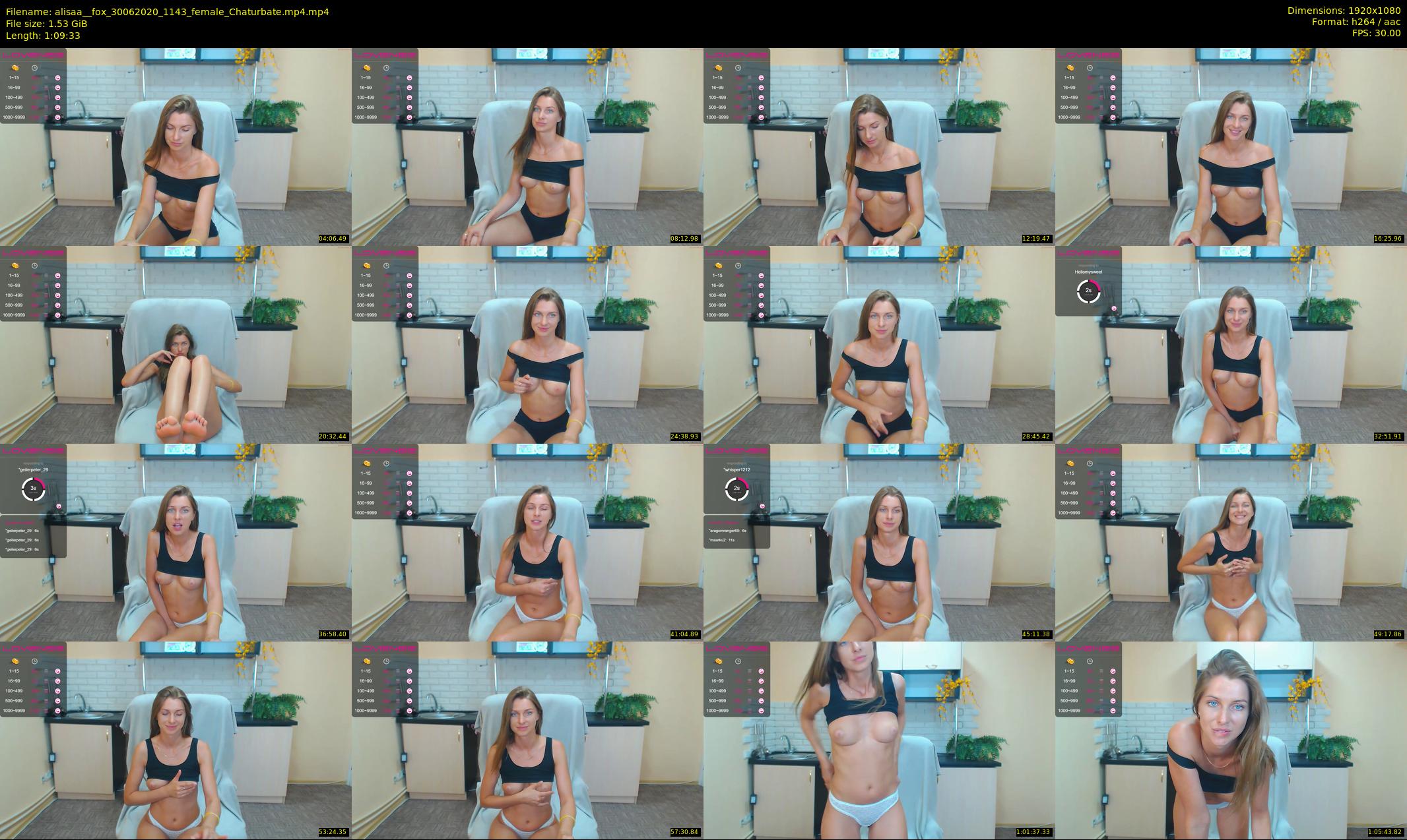 alisaa__fox — 70 minute Chaturbate female cam show recording, 1080p, Jun 30, 2020