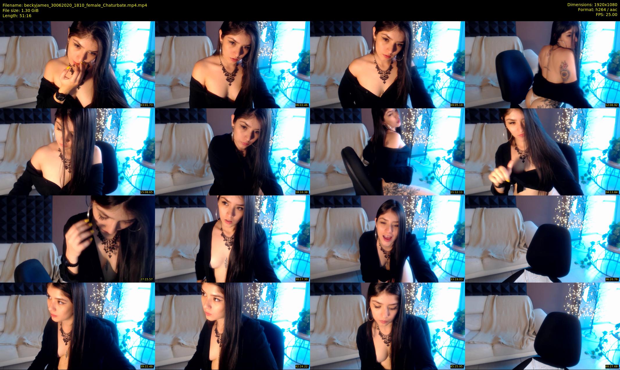 beckyjames — 52 minute Chaturbate female cam show recording, 1080p, Jun 30, 2020