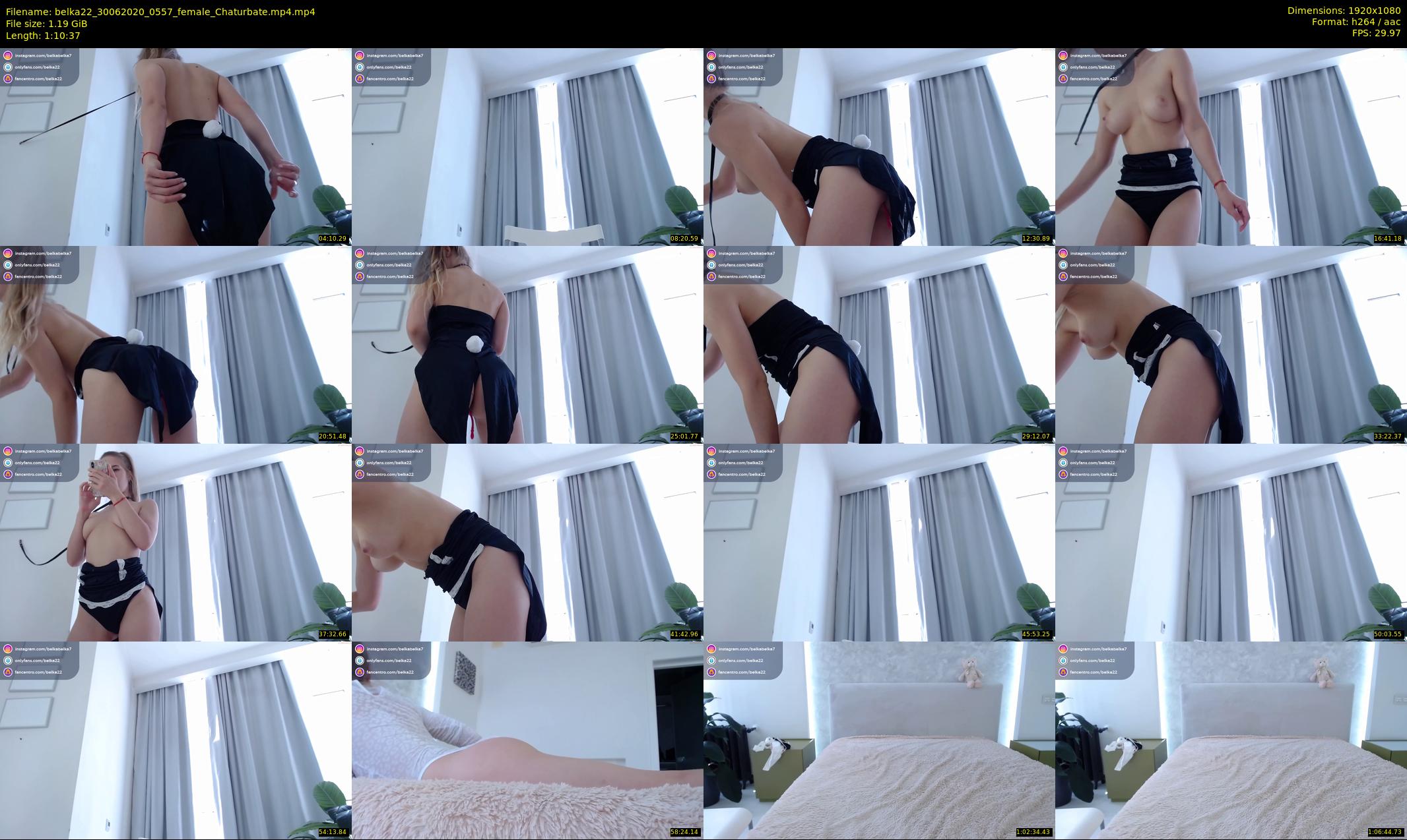 belka22 — 71 minute Chaturbate female cam show recording, 1080p, Jun 30, 2020