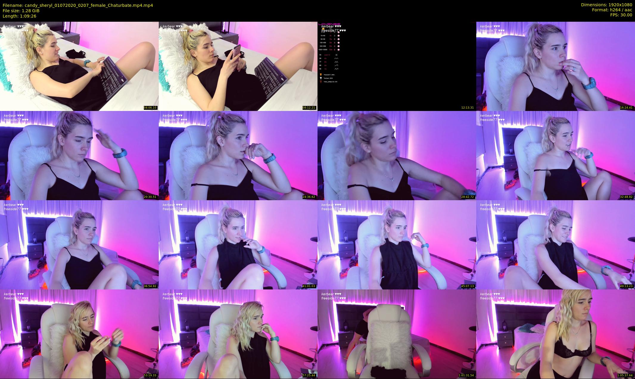 candy_sheryl — 70 minute Chaturbate female cam show recording, 1080p, Jul 1, 2020