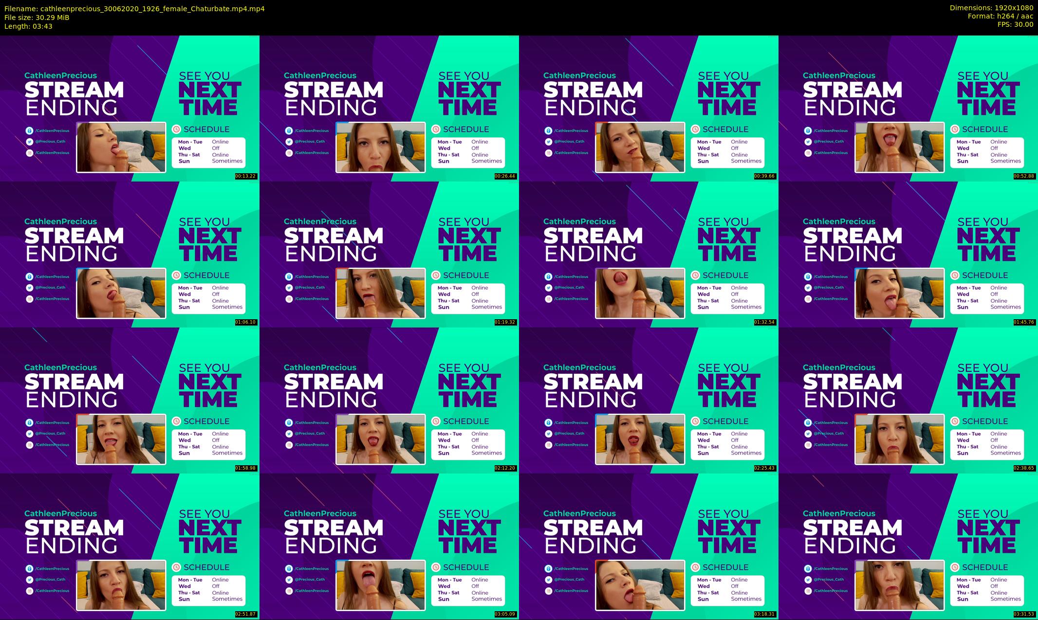 cathleenprecious — 4 minute Chaturbate female cam show recording, 1080p, Jun 30, 2020
