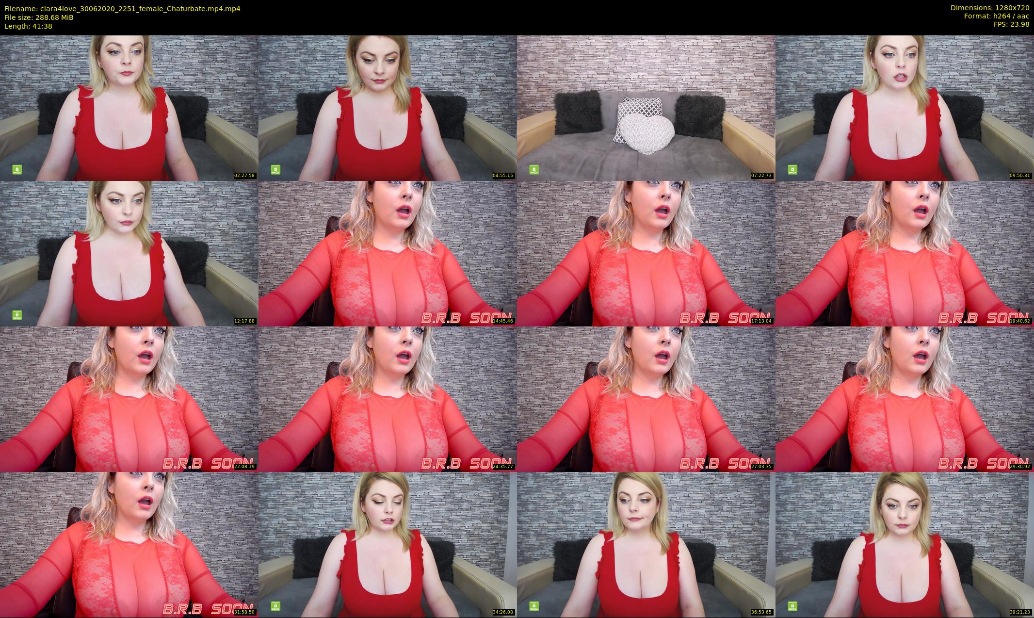 clara4love — 42 minute Chaturbate female cam show recording, 720p, Jun 30, 2020