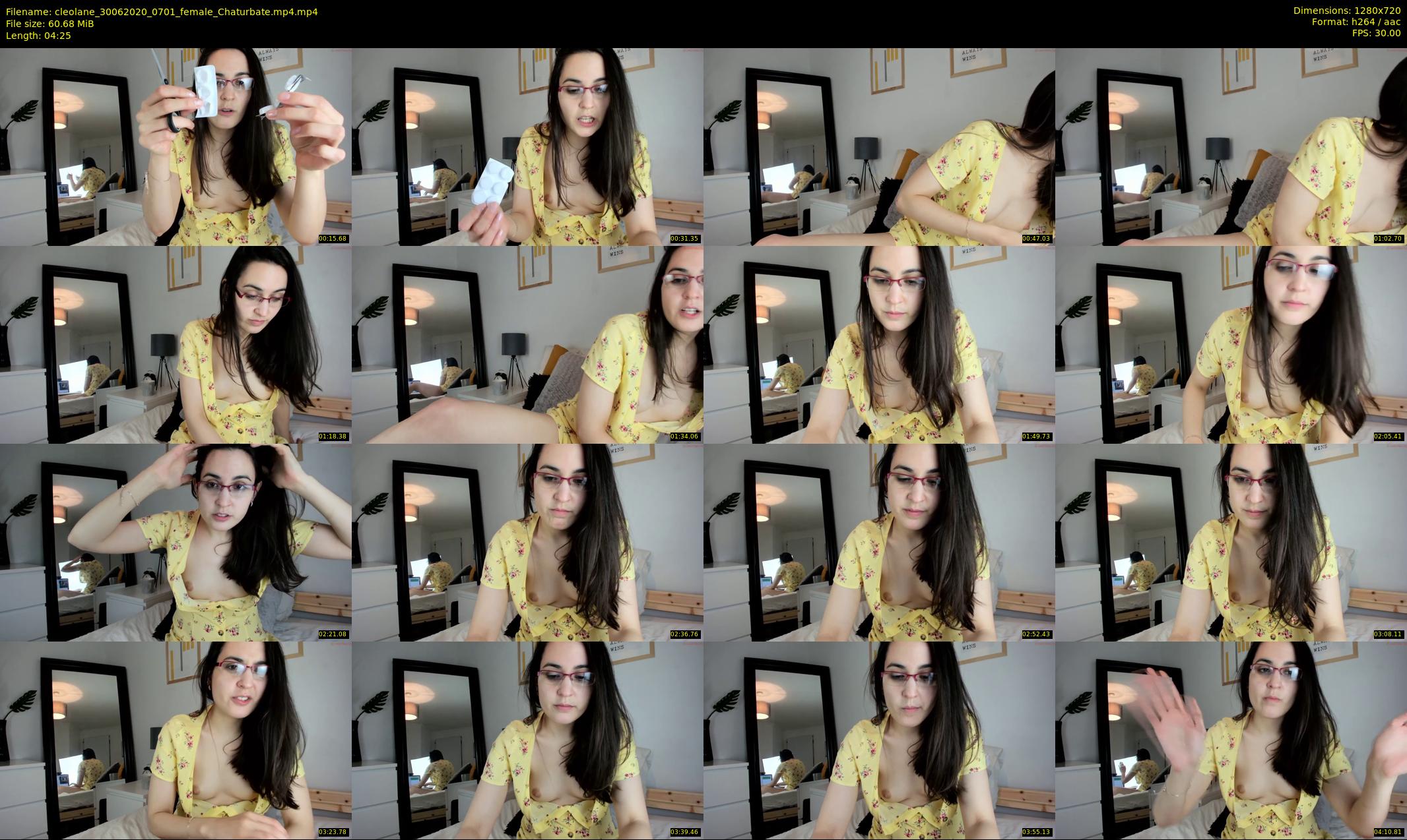 cleolane — 5 minute Chaturbate female cam show recording, 720p, Jun 30, 2020