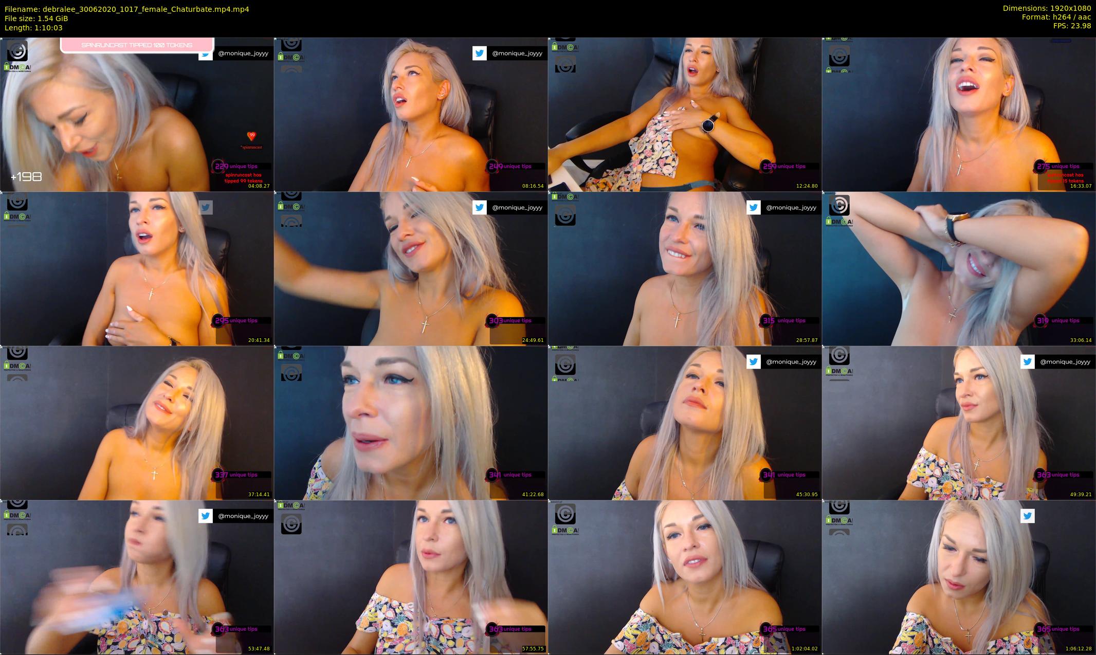 debralee — 71 minute Chaturbate female cam show recording, 1080p, Jun 30, 2020