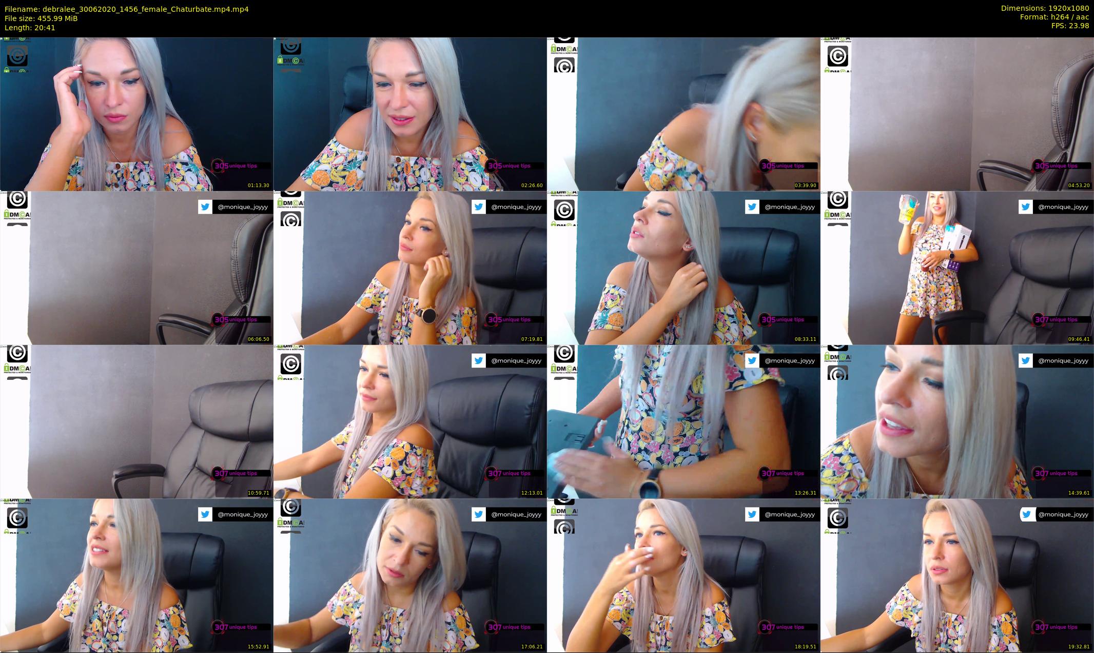debralee — 21 minute Chaturbate female cam show recording, 1080p, Jun 30, 2020